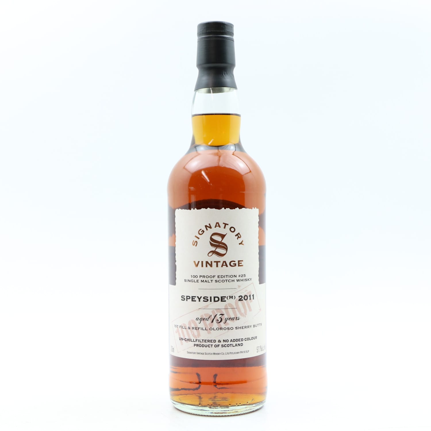 Speyside (M) 2011 13 Year Old Signatory 100º Proof Edition #25 Whisky