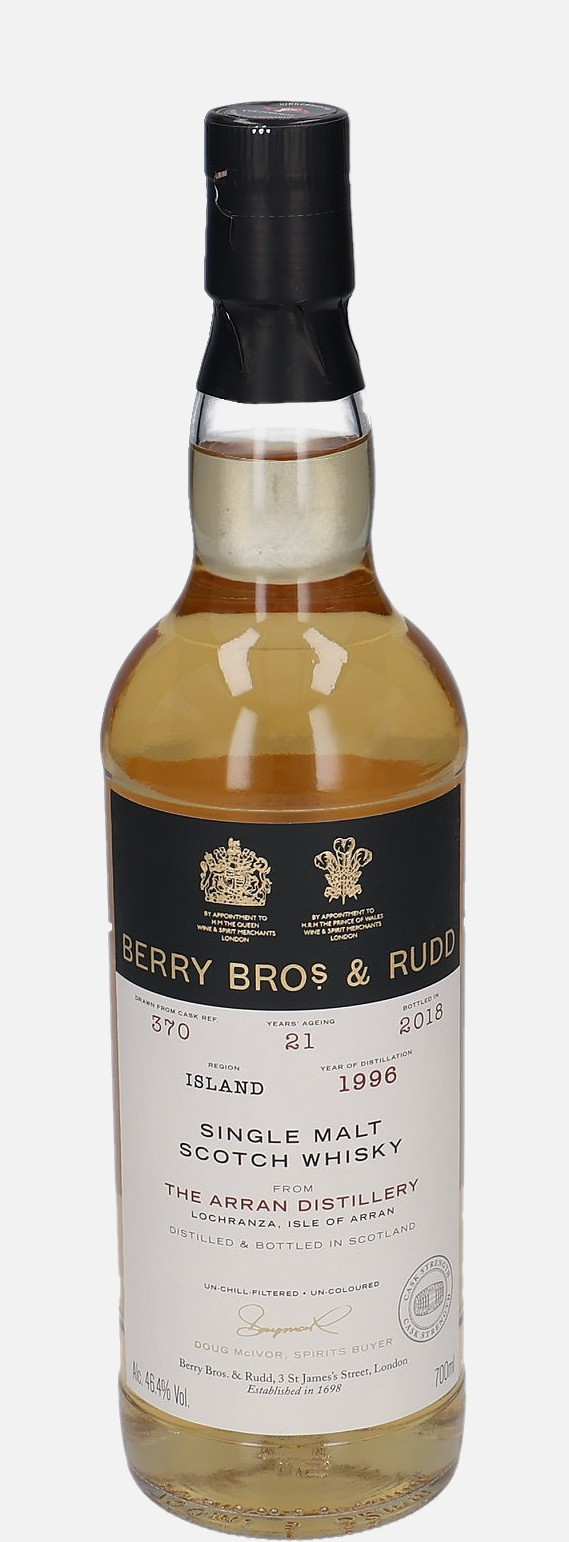 Arran Berry Bros & Rudd d. 1996, b. 2018 21 years old cask no. Ref. 370 Single Malt Scotch Whisky 46.4% Vol, 700 ml Uncategorized 