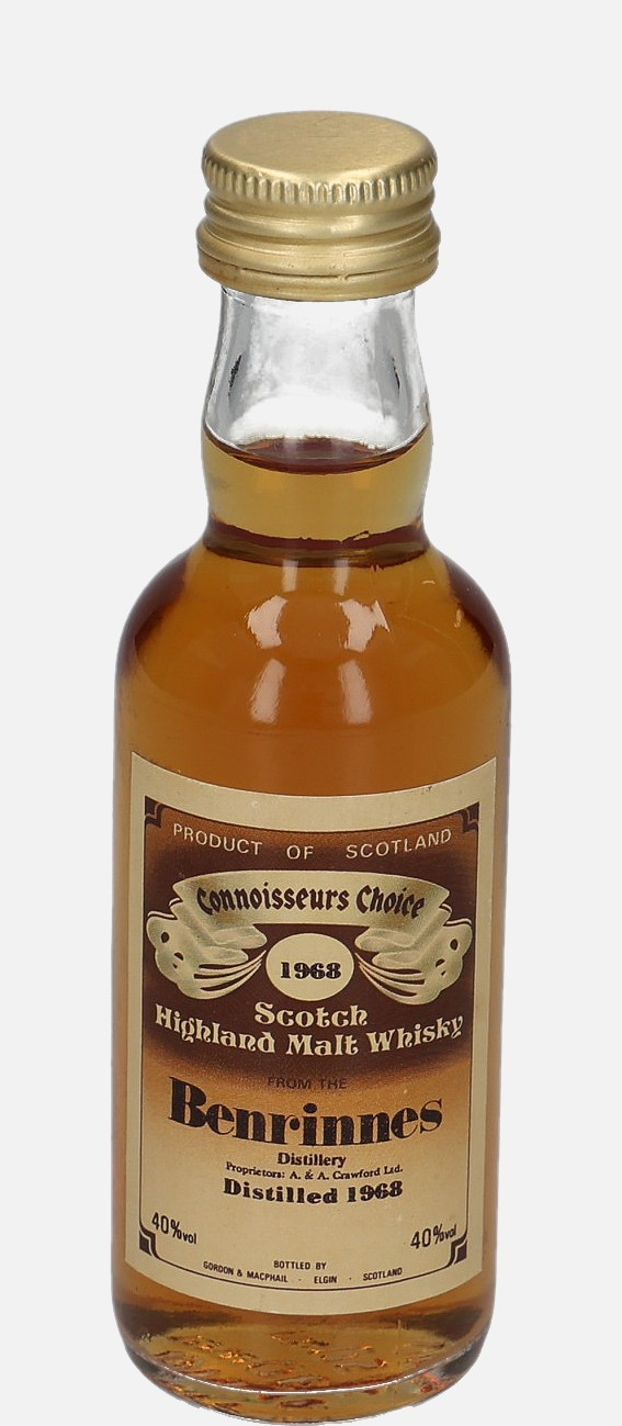 Benrinnes Gordon & MacPhail d. 1968 Scotch Highland Malt Whisky 40% Vol, 50 ml Uncategorized 