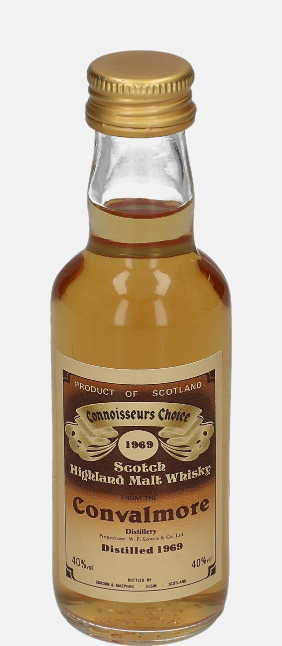Convalmore Gordon & MacPhail d. 1969 Scotch Highland Malt Whisky 40% Vol, 50 ml Uncategorized