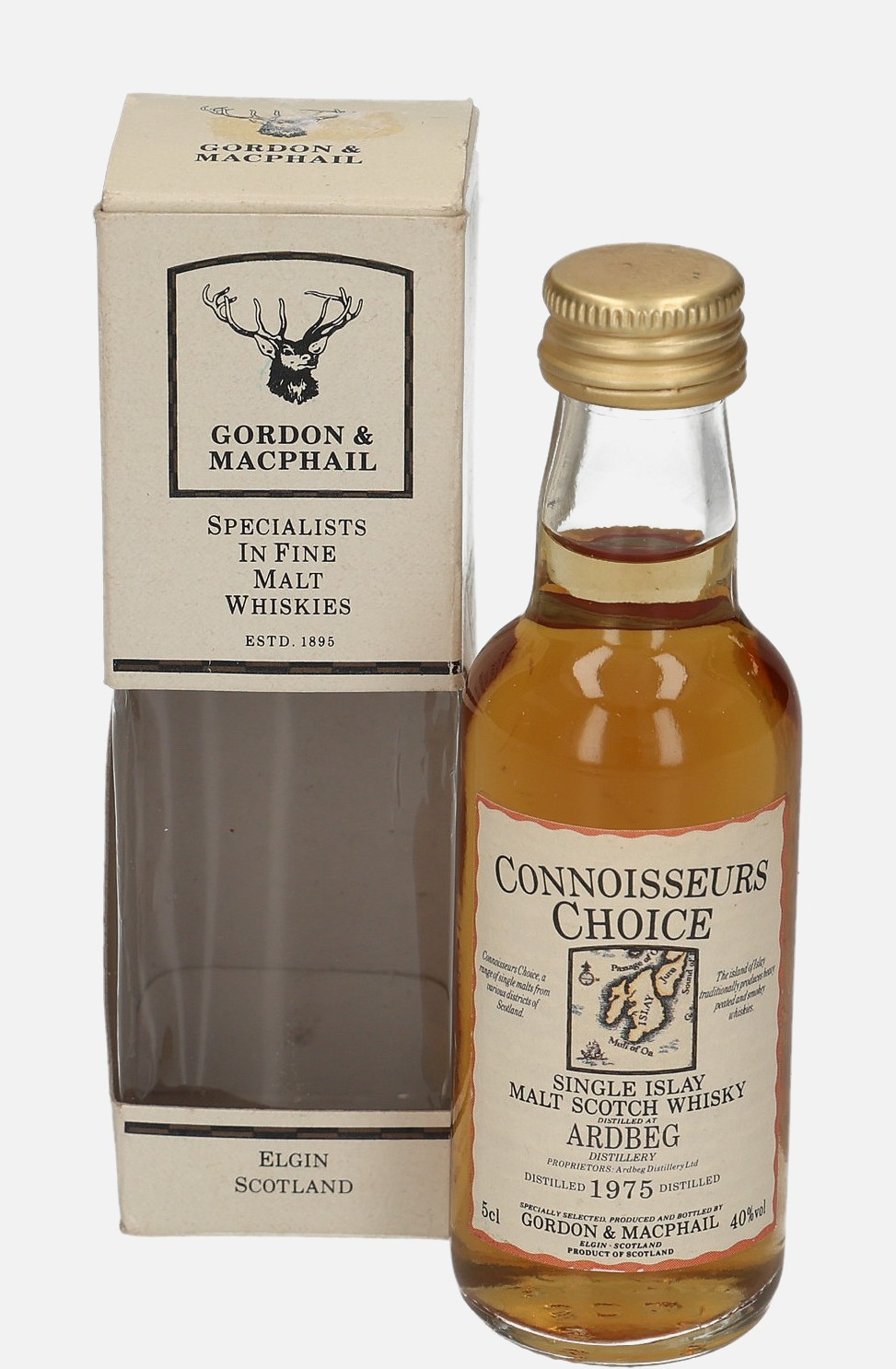 Ardbeg Gordon & MacPhail d. 1975 Single Islay Malt Scotch Whisky 40% Vol, 50 ml Uncategorized