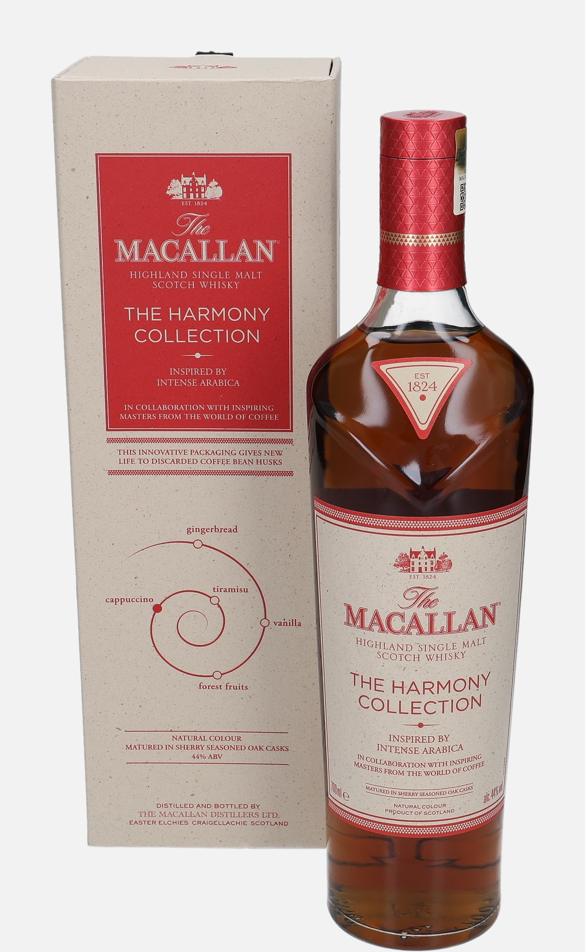 Macallan Intense Arabica, Original Bottling Highland Single Malt Scotch Whisky Matured in Sherry Seasoned Oak Cask 44% Vol, 700 ml Uncategorized 