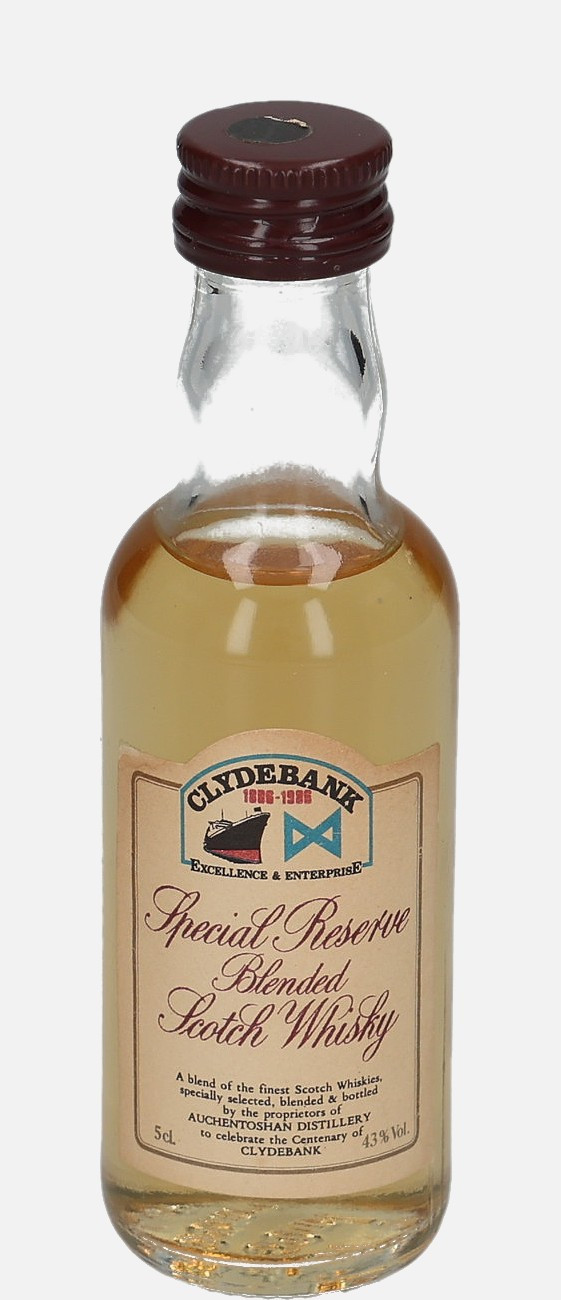Clydebank Special Reserve Blended Scotch Whisky 43% Vol, 50 ml Uncategorized