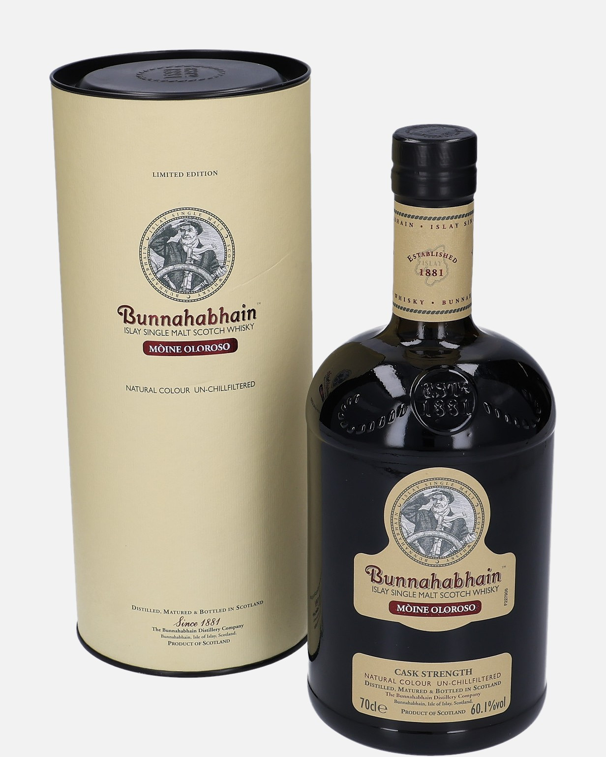 Bunnahabhain Mòine Oloroso, Original Bottling Islay Single Malt Scotch Whisky Matured in Oloroso Sherry Cask 60.1% Vol, 700 ml Uncategorized