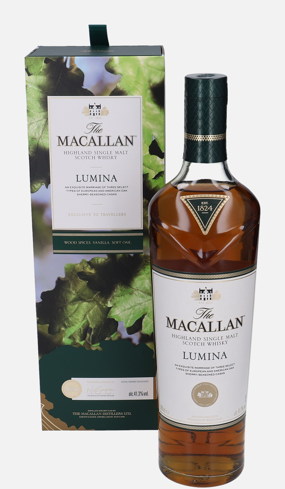 Macallan Lumina, Original Bottling Highland Single Malt Scotch Whisky Matured in Sherry Seasoned European and American Oak Casks 41.3% Vol, 700 ml Uncategorized 