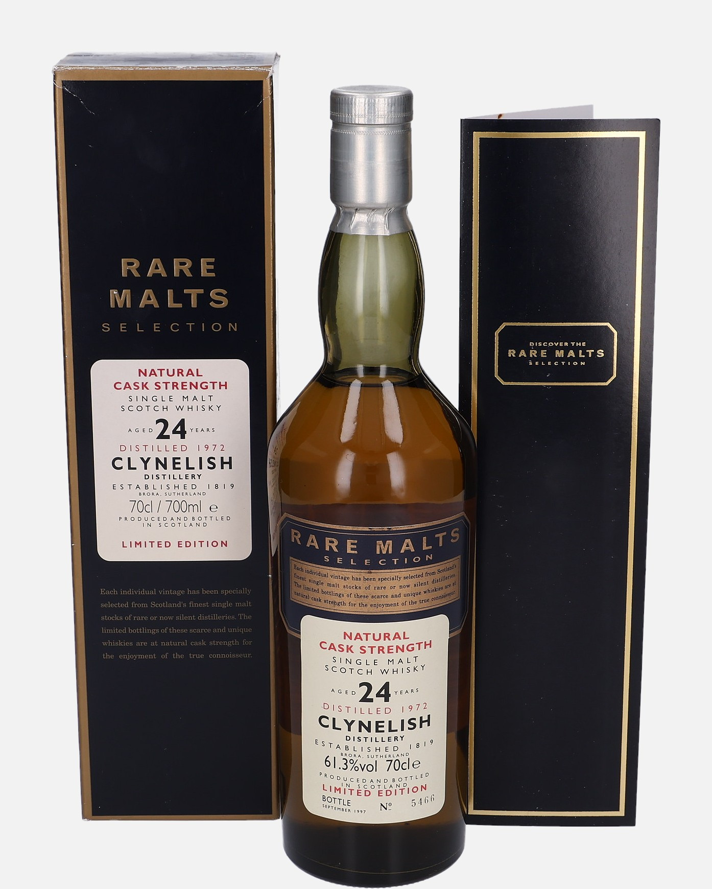 Clynelish Original Bottling d. 1972, b. September 1997 24 years old Single Malt Scotch Whisky 61.3% Vol, 700 ml Uncategorized