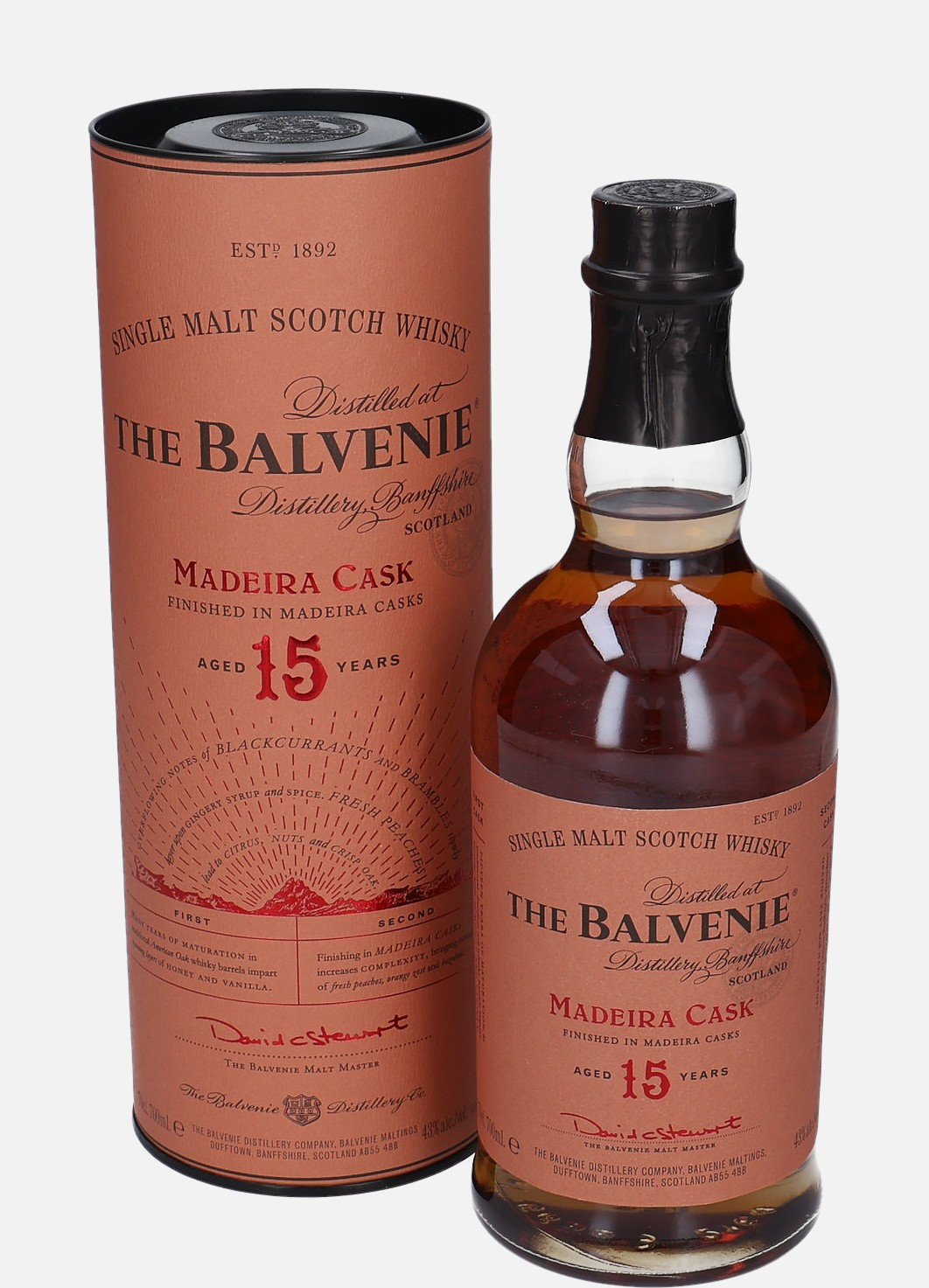 Balvenie Original Bottling 15 years old Single Malt Scotch Whisky Matured in American Oak Barrel Finished in Madeira Cask 43% Vol, 700 ml Uncategorized 