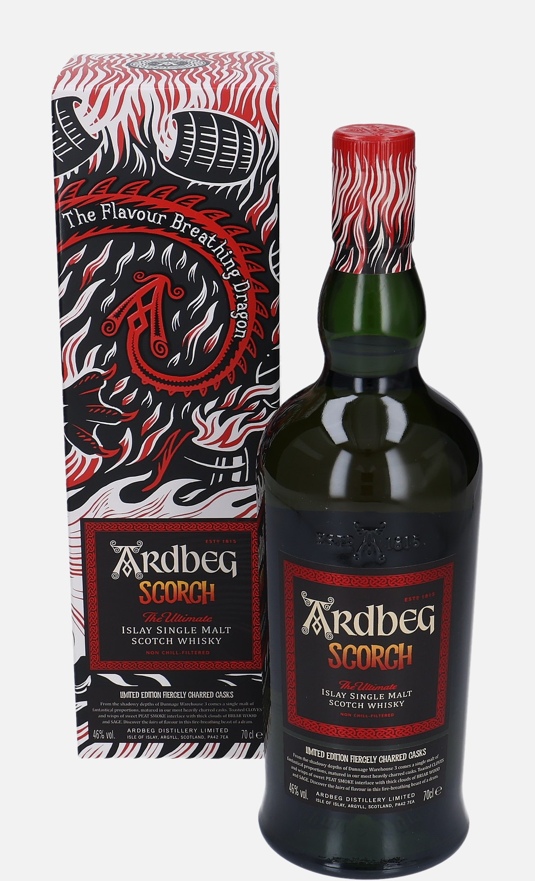Ardbeg Scorch, Original Bottling Islay Single Malt Scotch Whisky Matured in Heavily Charred Ex-Bourbon Cask 46% Vol, 700 ml Uncategorized 