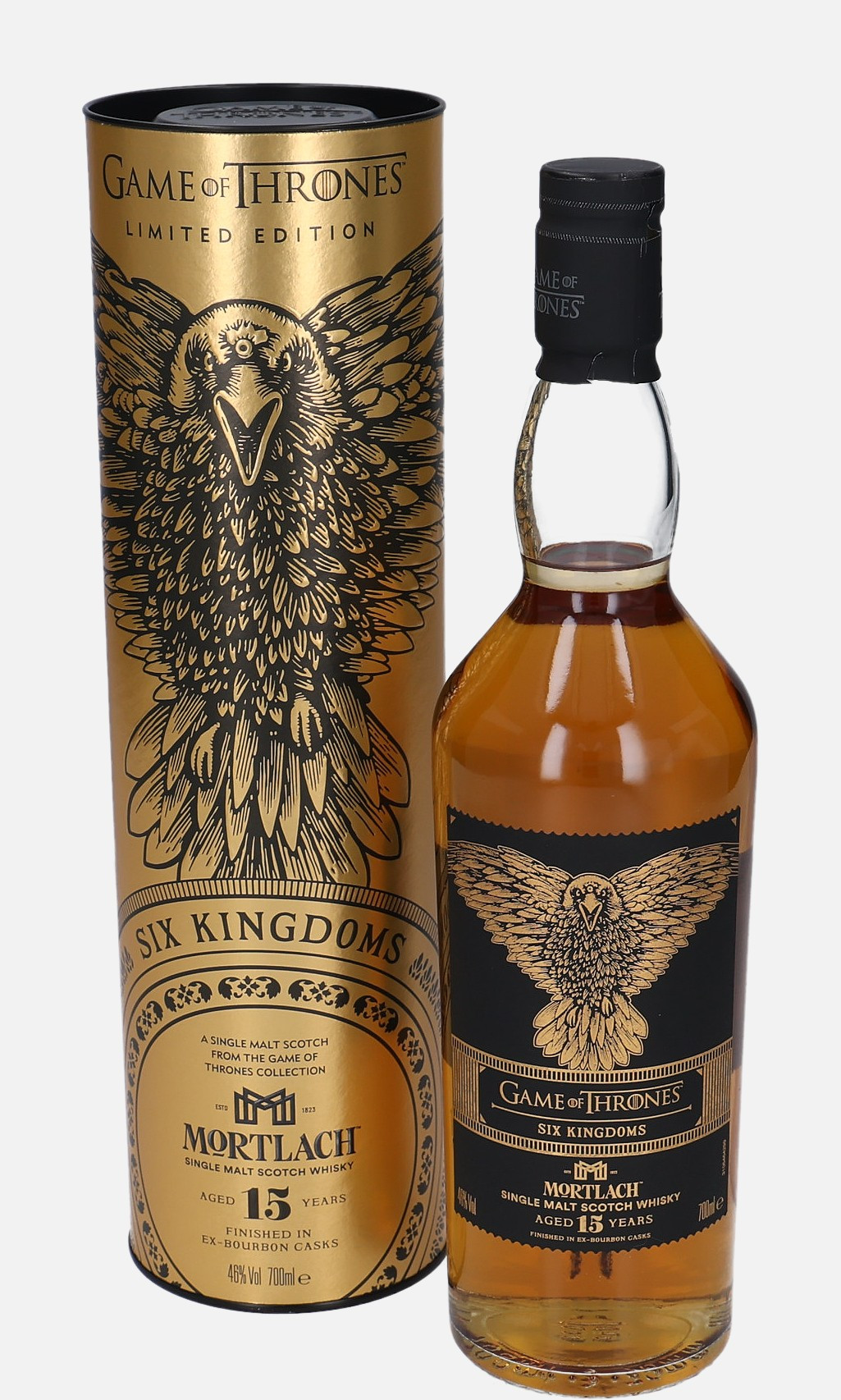 Mortlach Six Kingdoms, Original Bottling 15 years old Single Malt Scotch Whisky Finished in Ex-Bourbon Cask 46% Vol, 700 ml Uncategorized 
