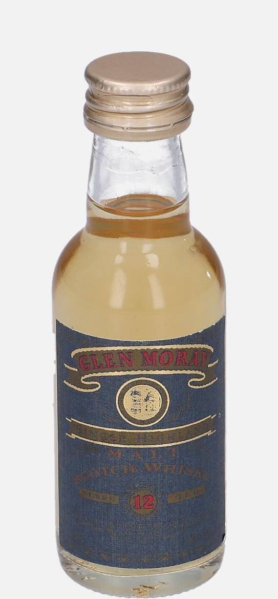 Glen Moray Original Bottling 12 years old Single Highland Malt Scotch Whisky Matured in Oak Barrel 40% Vol, 50 ml Uncategorized 