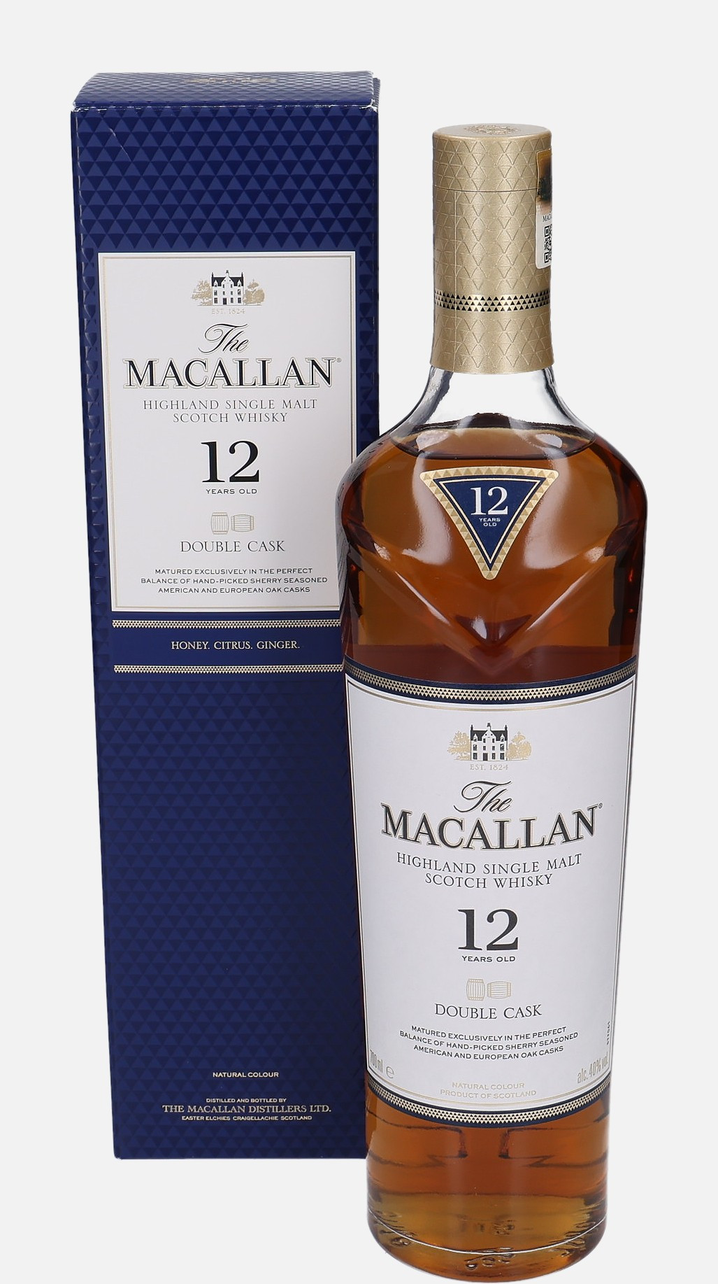 Macallan Original Bottling 12 years old Highland Single Malt Scotch Whisky Matured in Sherry Seasoned American and European Oak Casks 40% Vol, 700 ml Uncategorized 