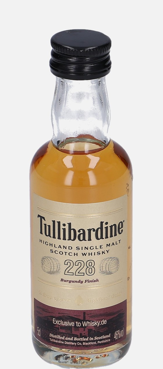 Tullibardine 228, Original Bottling Highland Single Malt Scotch Whisky Finished in Burgundy 46% Vol, 50 ml Uncategorized 