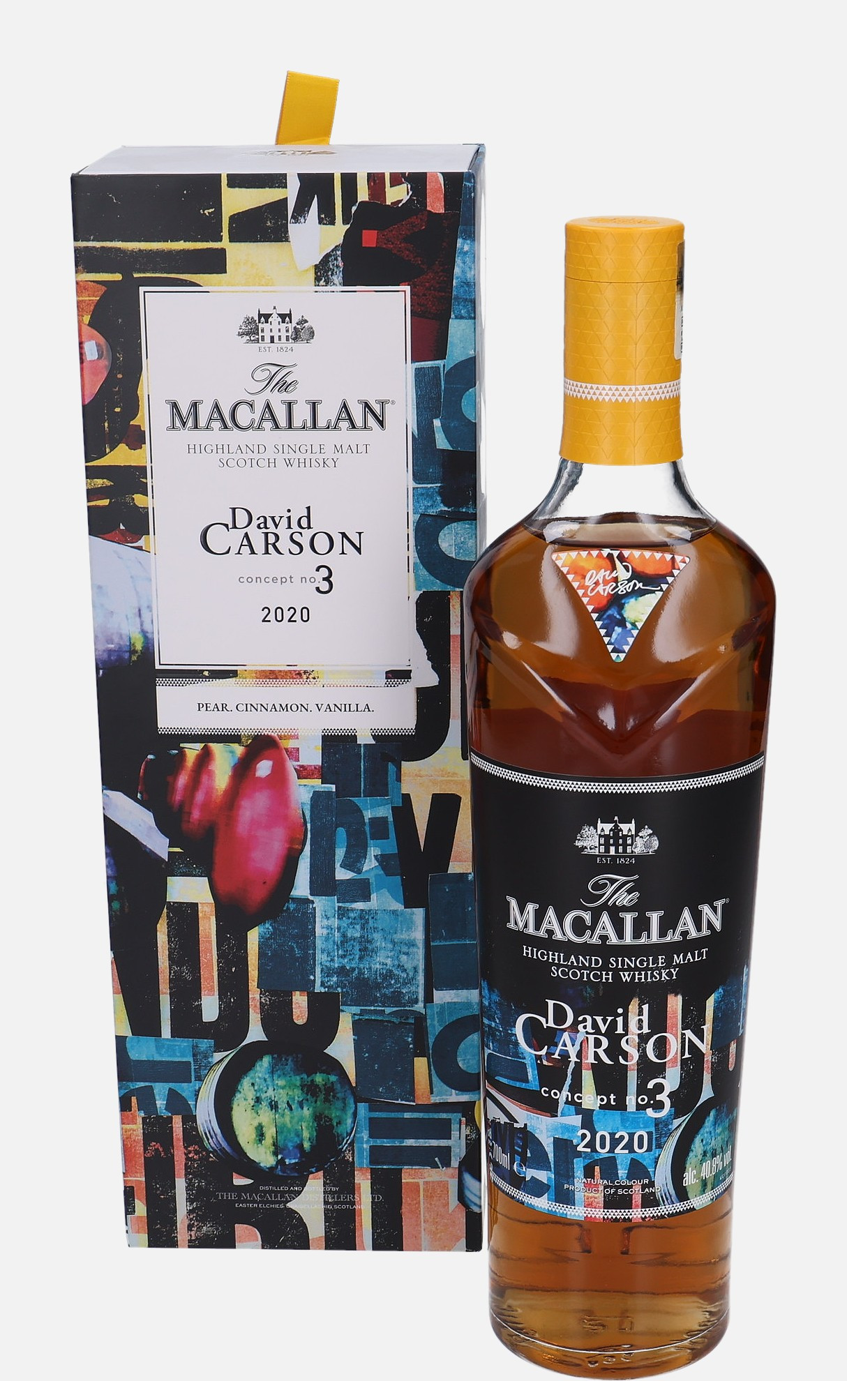 Macallan Concept Number 3 David Carson, Original Bottling b. 2020 Highland Single Malt Scotch Whisky 40.8% Vol, 700 ml Uncategorized 