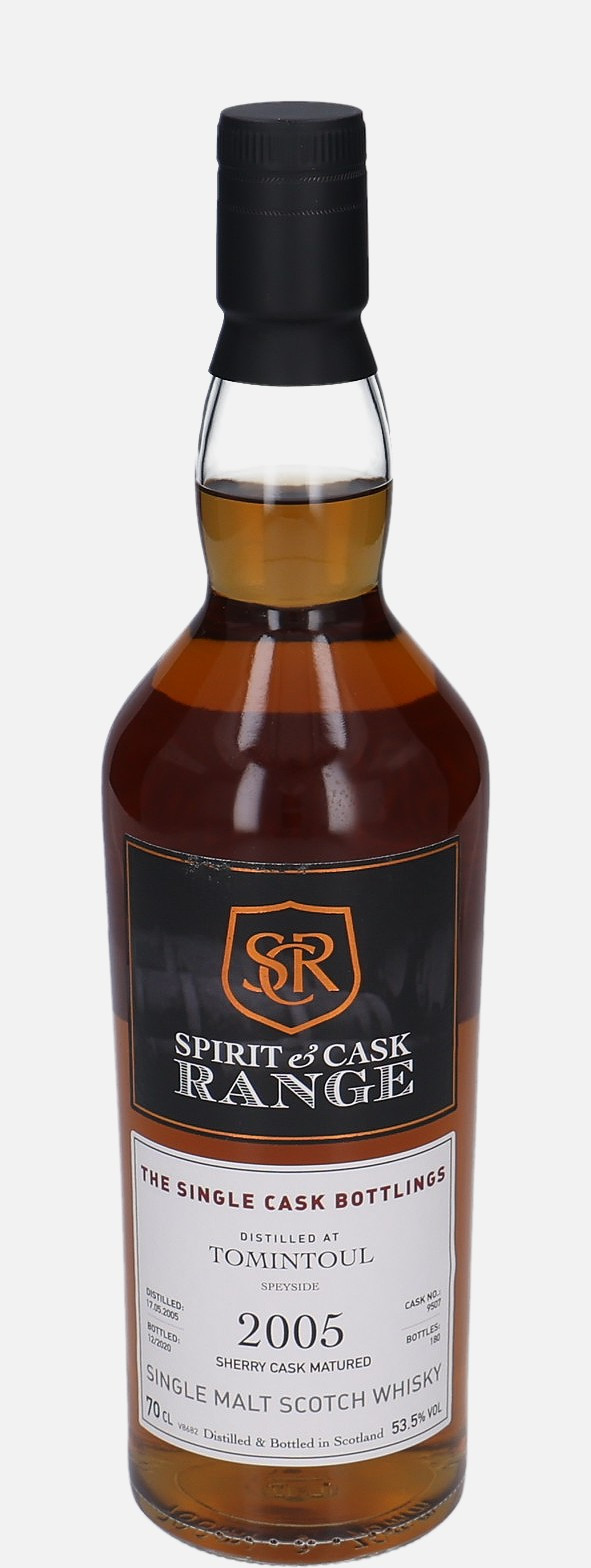 Tomintoul WMAX d. 17.5.2005, b. 12.2020 cask no. 9507 Single Malt Scotch Whisky Matured in Sherry Cask 53.5% Vol, 700 ml Uncategorized 