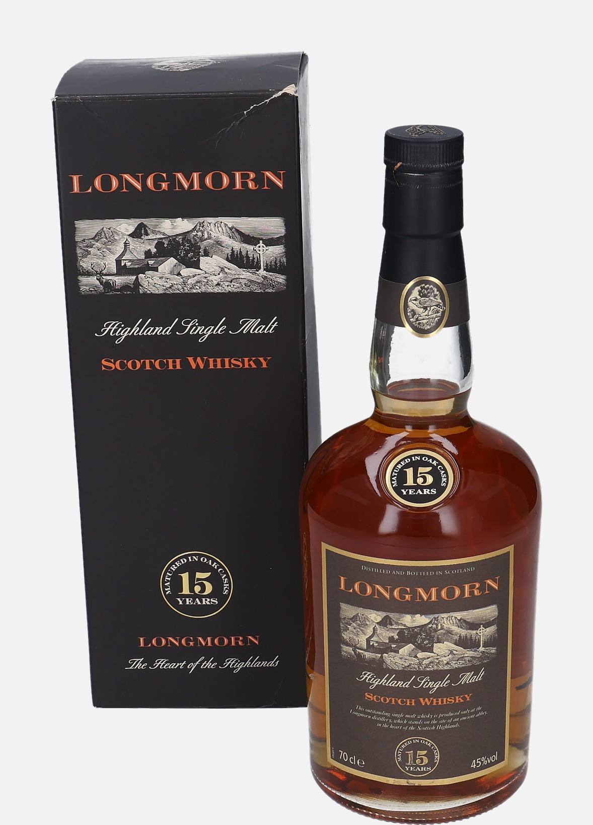Longmorn Original Bottling 15 years old Highland Single Malt Scotch Whisky Matured in Oak Cask 45% Vol, 700 ml Uncategorized 