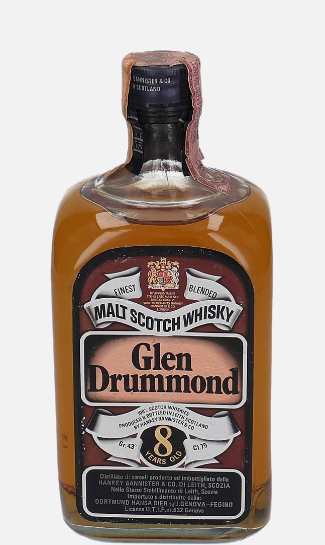 Glen Drummond 8 years old Finest Blended Malt Scotch Whisky 43% Vol, 750 ml Uncategorized 