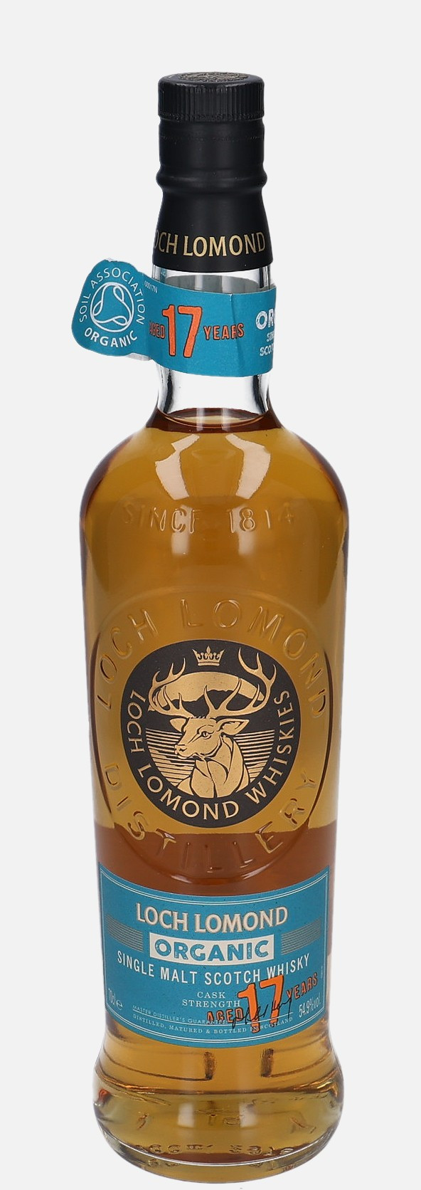 Loch Lomond Organic, Original Bottling 17 years old Single Malt Scotch Whisky Matured in First Fill Bourbon Cask 54.9% Vol, 700 ml Uncategorized 