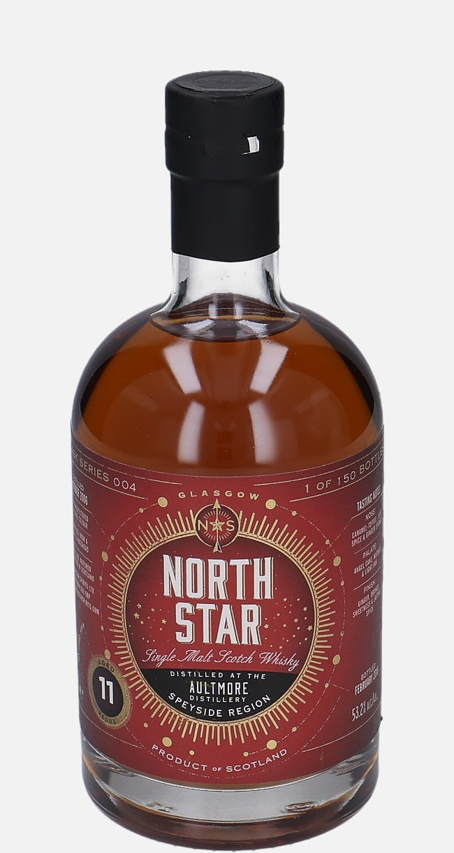 Aultmore North Star d. October 2006, b. February 2018 11 years old Single Malt Scotch Whisky Matured in Refill Hogshead 53.2% Vol, 700 ml Uncategorized 