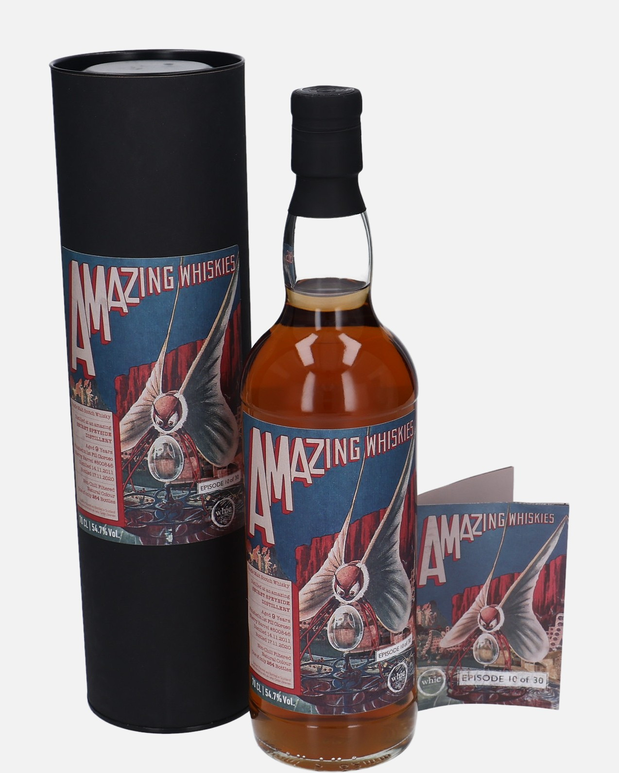 A Secret Speyside Distillery whic Whiskycircle d. 14.11.2011, b. 17.11.2020 9 years old cask no. 800846 Episode 10 of 30 Single Malt Scotch Whisky Matured in First Fill Oloroso Sherry Cask 54.7% Vol, 700 ml Uncategorized 