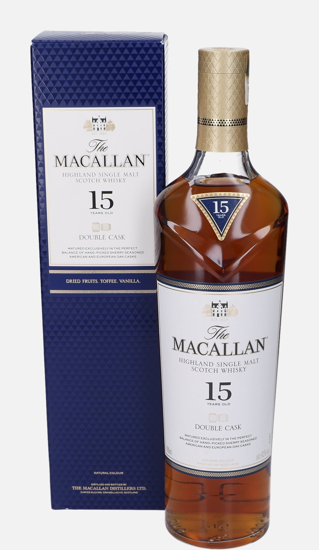 Macallan Original Bottling 15 years old Highland Single Malt Scotch Whisky 43% Vol, 700 ml Uncategorized 
