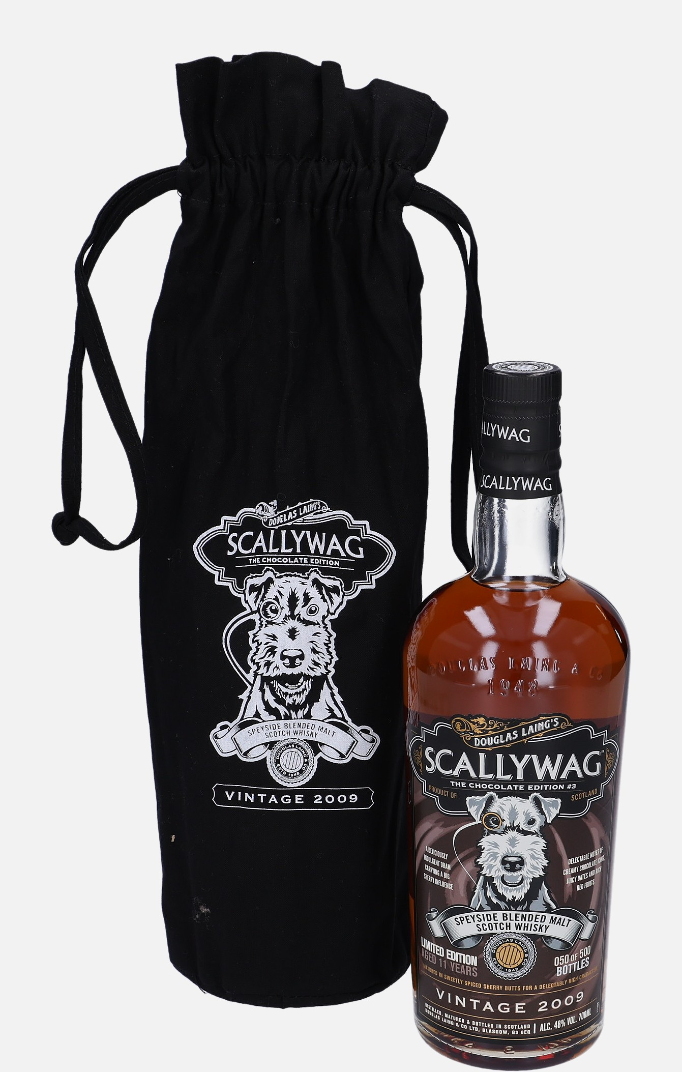 Scallywag d. 2009 11 years old The Chocolate Edition No.3 Speyside Blended Malt Scotch Whisky Matured in Sweetly Spiced Sherry Butt 48% Vol, 700 ml Uncategorized 