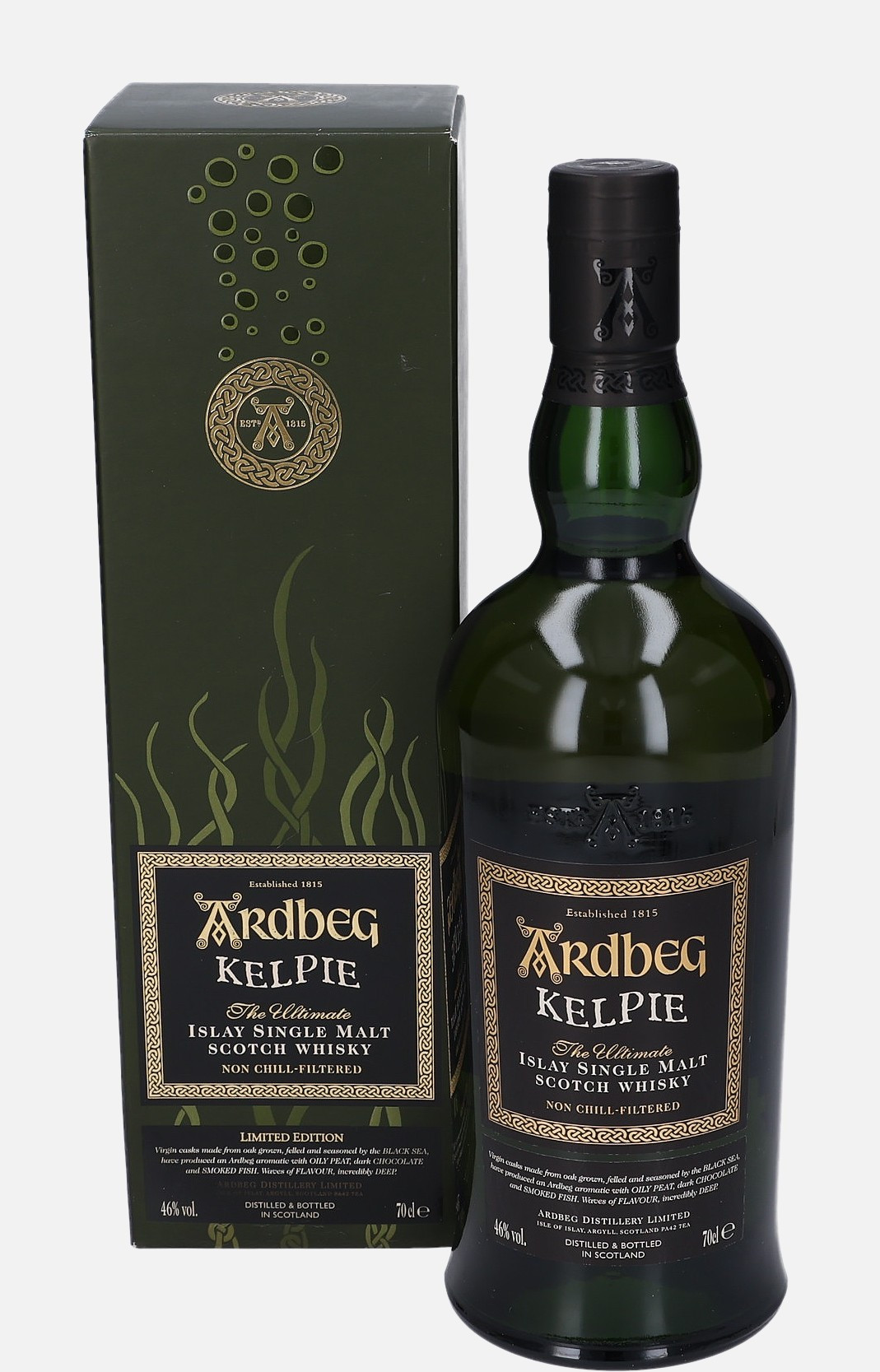 Ardbeg Kelpie, Original Bottling Islay Single Malt Scotch Whisky Matured in Virgin Oak 46% Vol, 700 ml Uncategorized 
