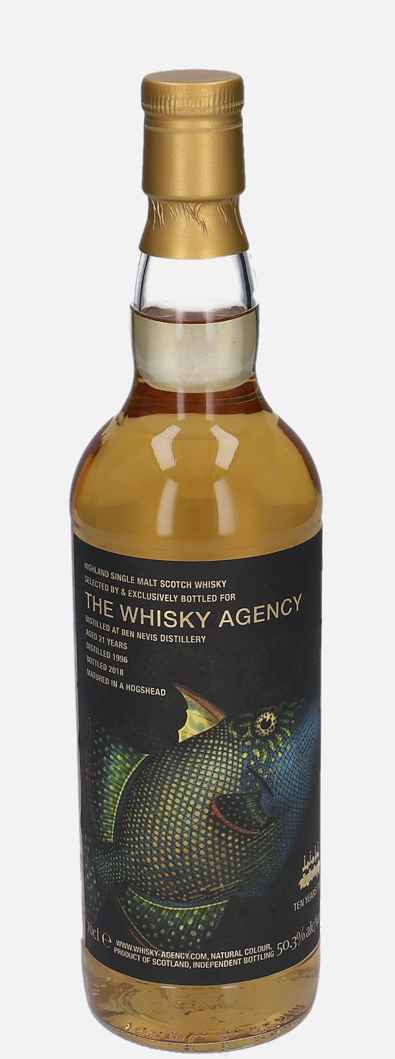 Ben Nevis The Whisky Agency d. 1996, b. 2018 21 years old Highland Single Malt Scotch Whisky Matured in Hogshead 50.3% Vol, 700 ml Uncategorized 