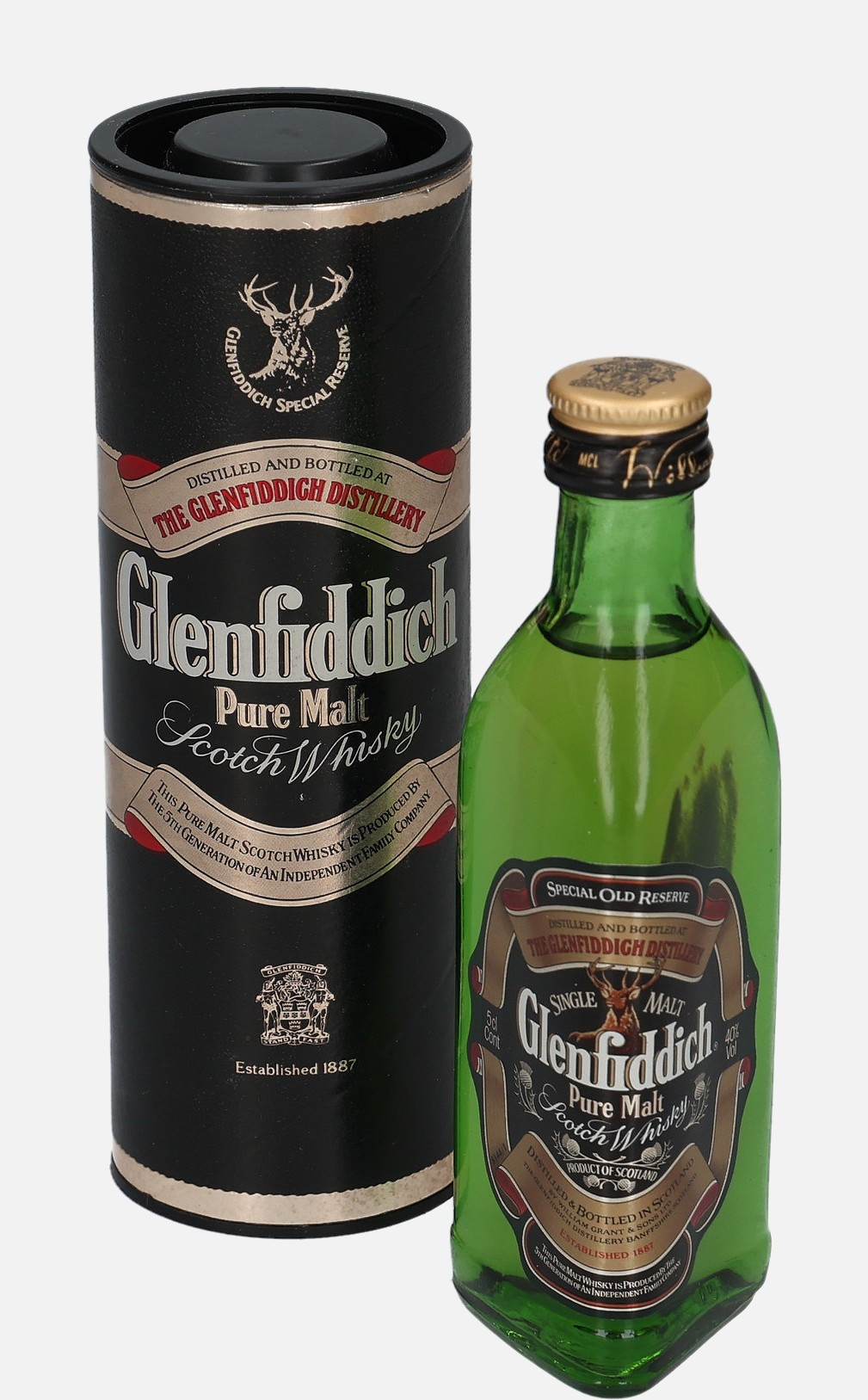 Glenfiddich Special Old Reserve, Original Bottling Pure Malt Scotch Whisky 40% Vol, 50 ml Uncategorized