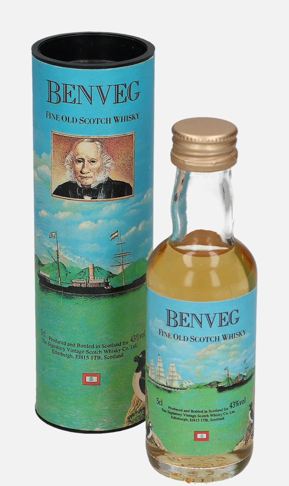 Benveg Signatory Vintage Scotch Whisky Co. Ltd. Fine Old Scotch Whisky 43% Vol, 50 ml Uncategorized 