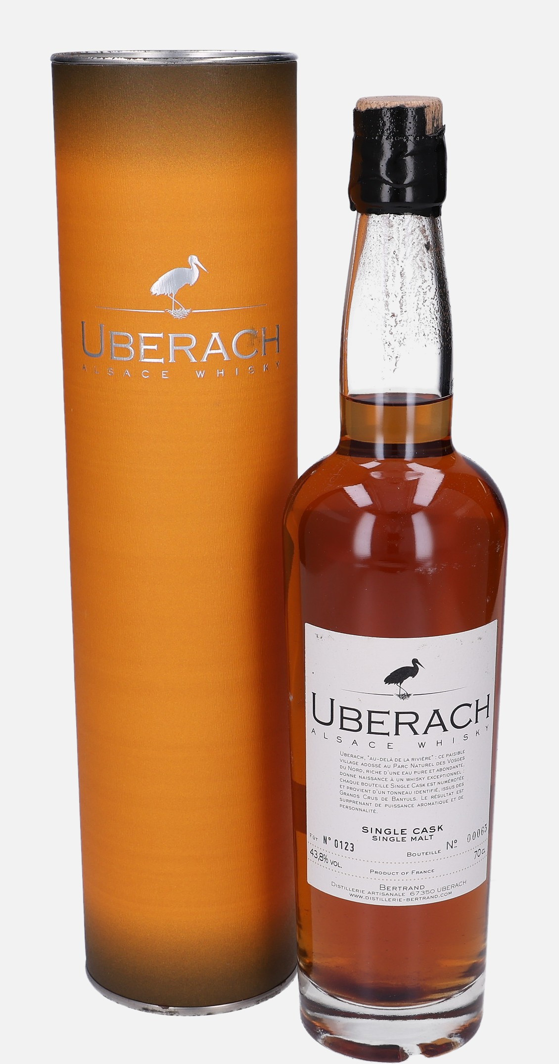 Bertrand Uberach cask no. 0123 Single Cask Single Malt 43.8% Vol, 700 ml Uncategorized 