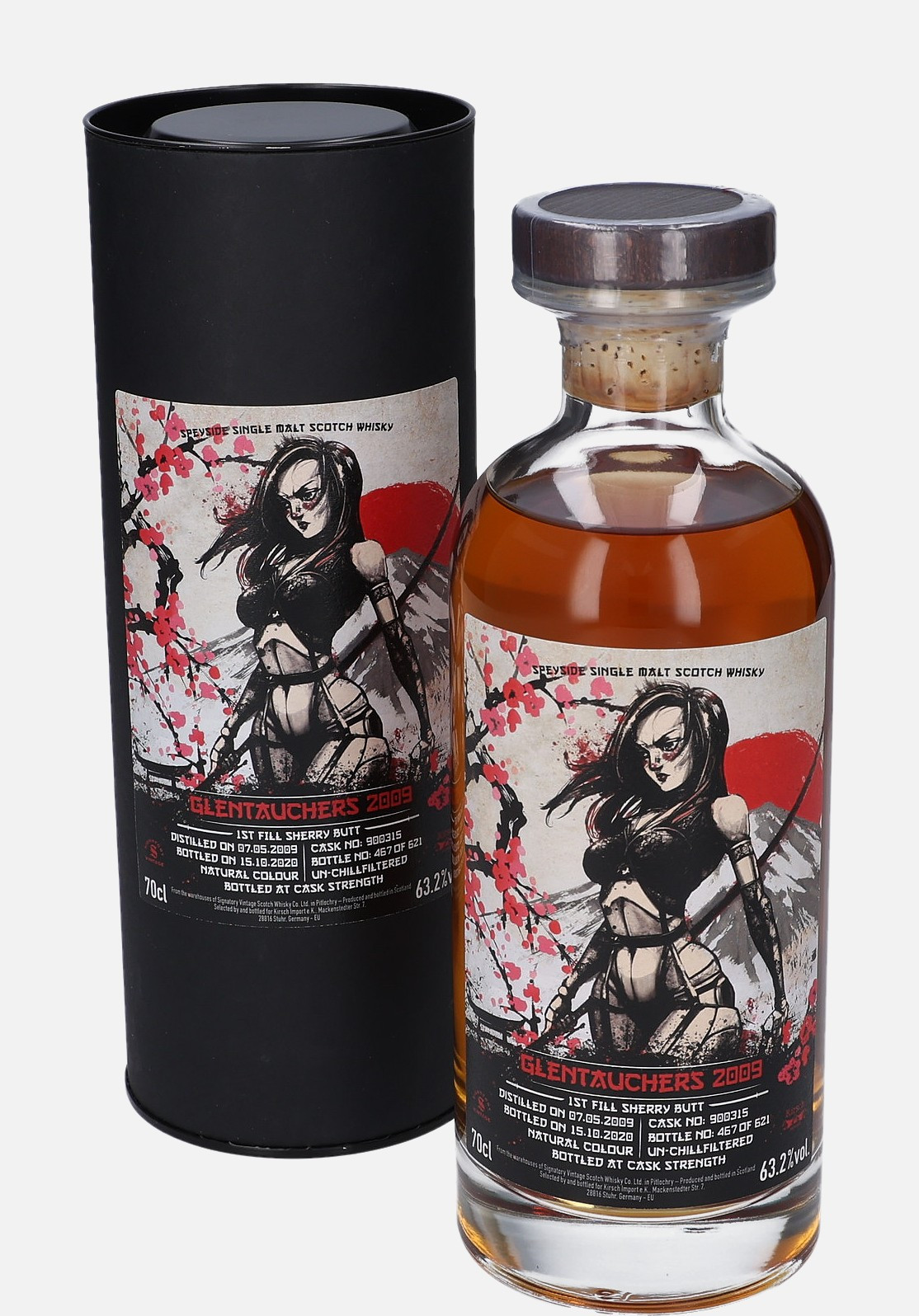 Glentauchers Signatory Vintage Scotch Whisky Co. Ltd. d. 7.5.2009, b. 15.10.2020 cask no. 900315 Speyside Single Malt Scotch Whisky Matured in First Fill Sherry Butt 63.2% Vol, 700 ml Uncategorized 