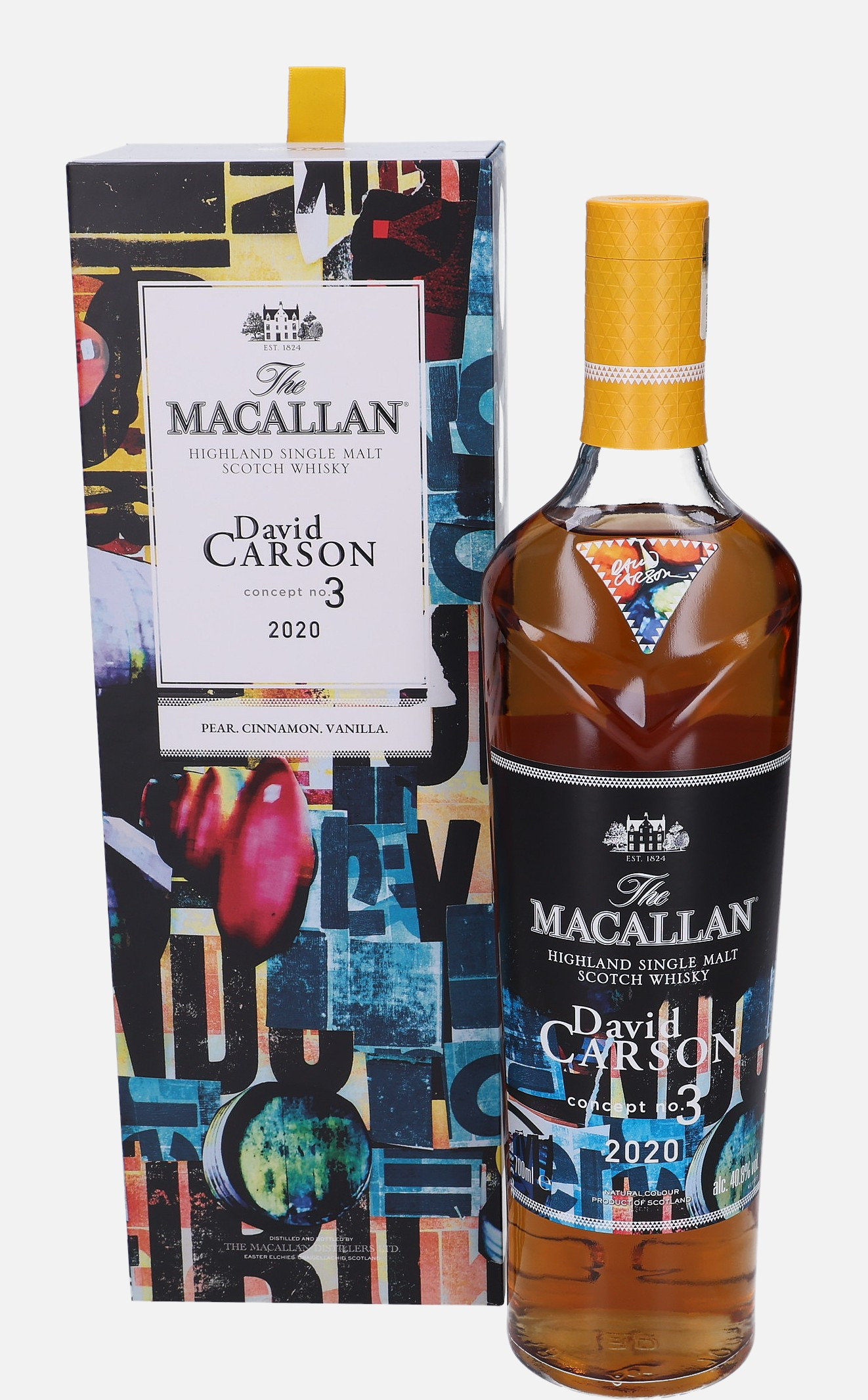 Macallan Concept Number 3 David Carson, Original Bottling b. 2020 Highland Single Malt Scotch Whisky 40.8% Vol, 700 ml Uncategorized 