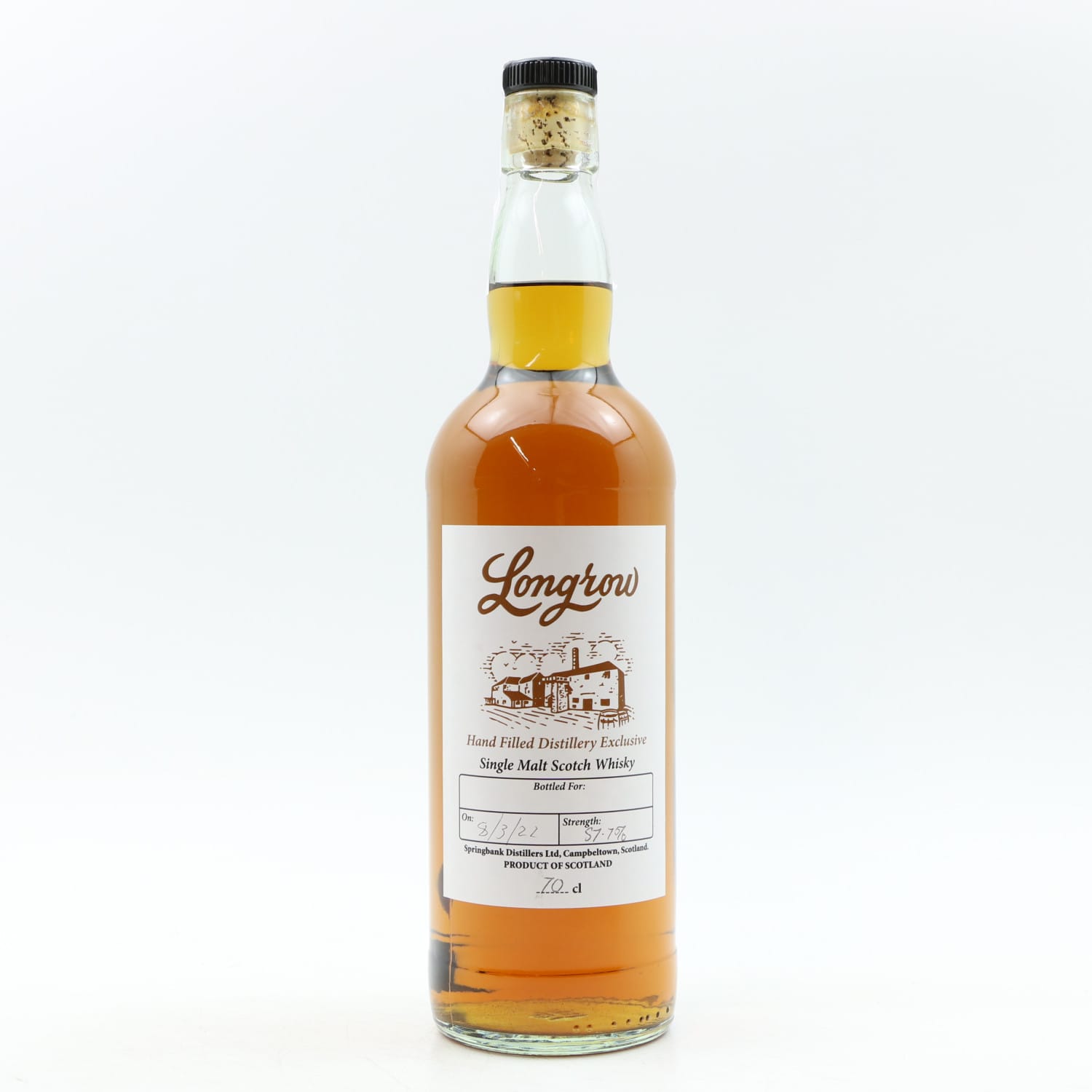 Longrow Hand Filled Distillery Exclusive Whisky 