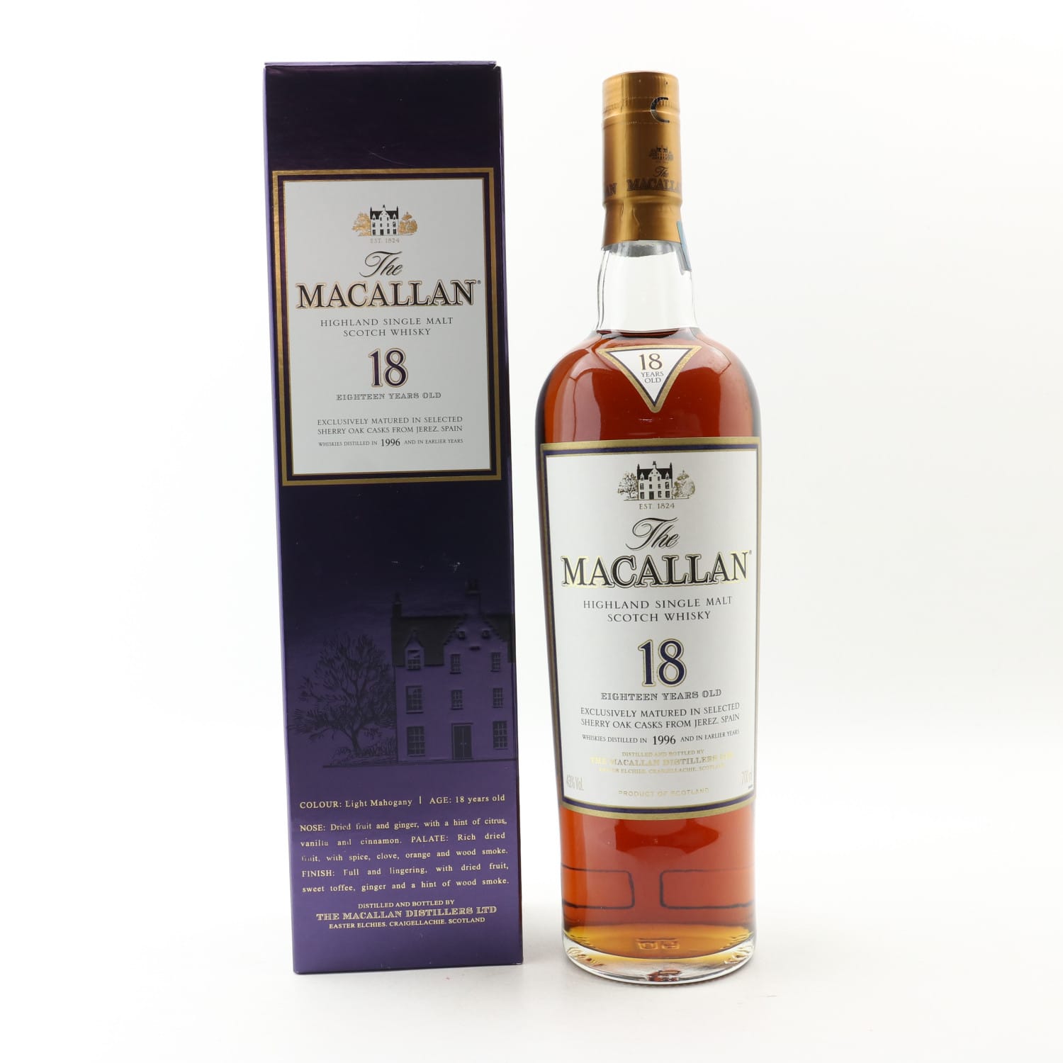 Macallan 18 Year Old 1996 Whisky 
