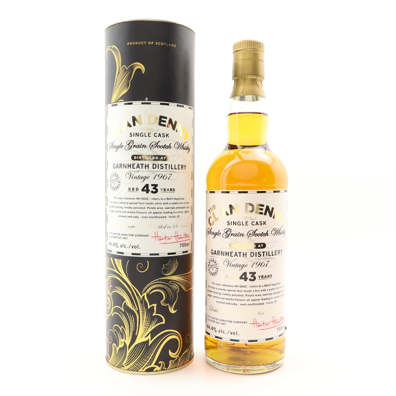 Garnheath 1967 43 Year Old Clan Denny Whisky 