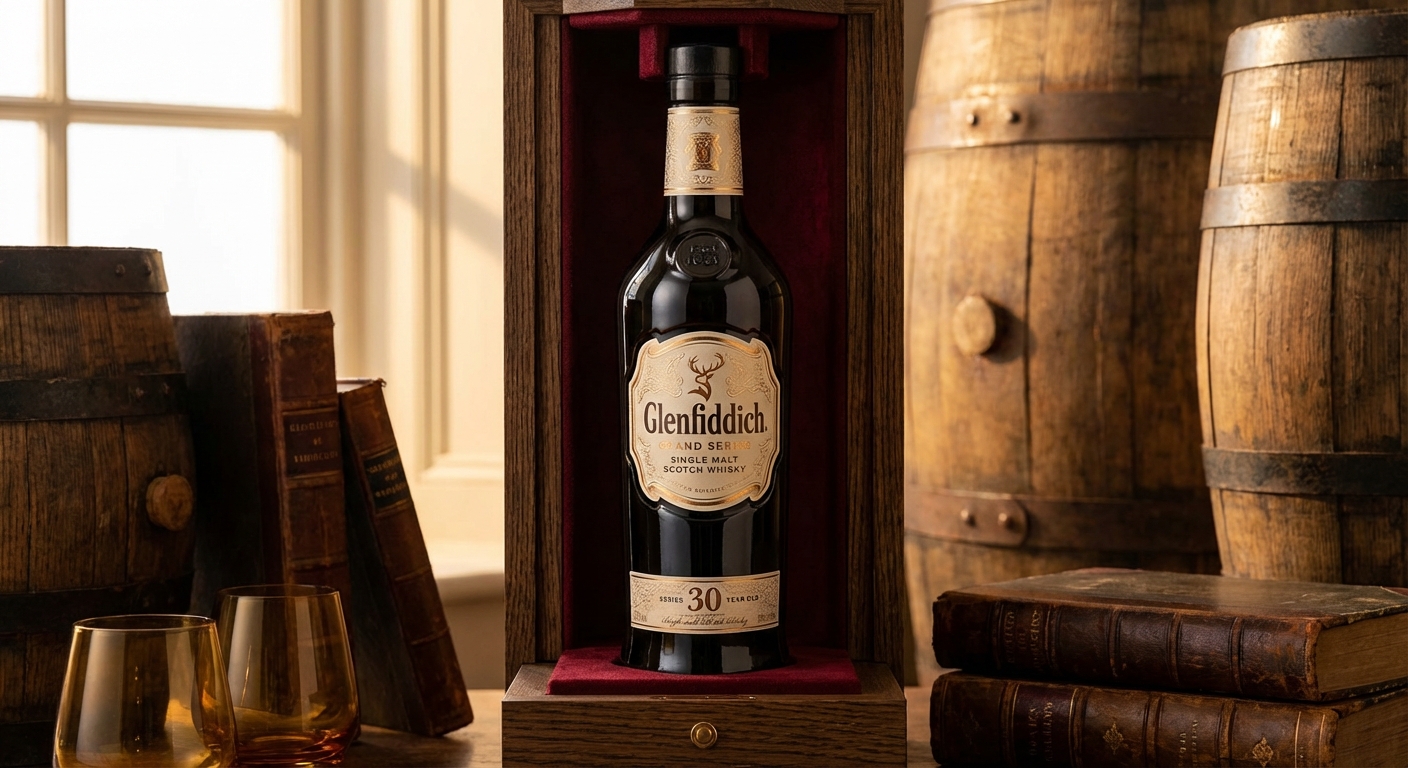 glenfiddich-grand-series whisky bottle