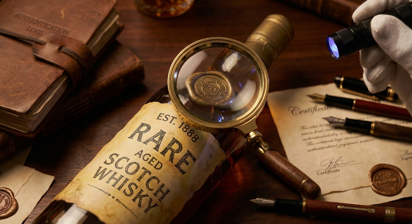 how-to-authenticate-vintage-whisky whisky bottle