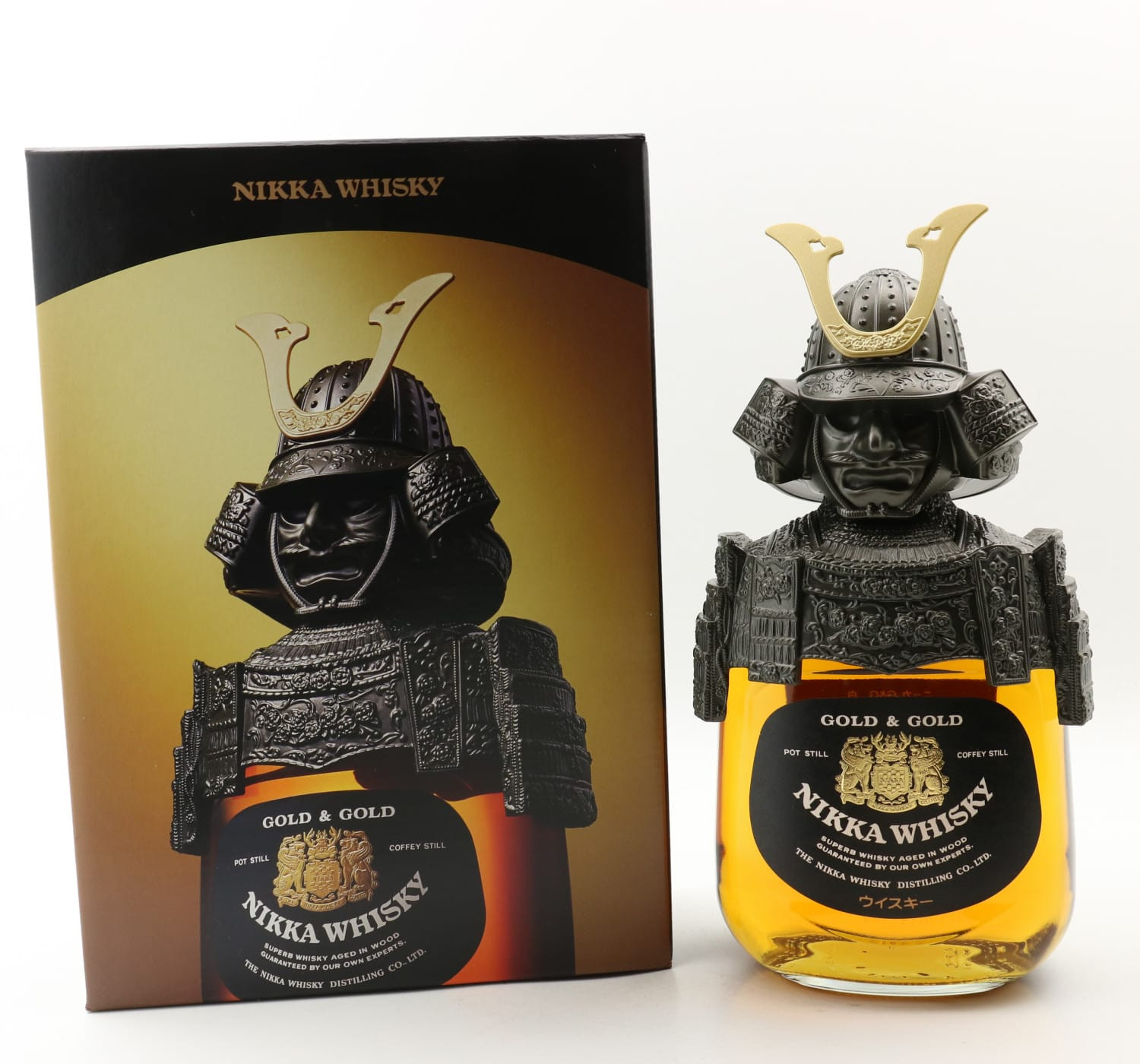 Nikka Gold & Gold Samurai 75cl (Plastic Samurai) Whisky 