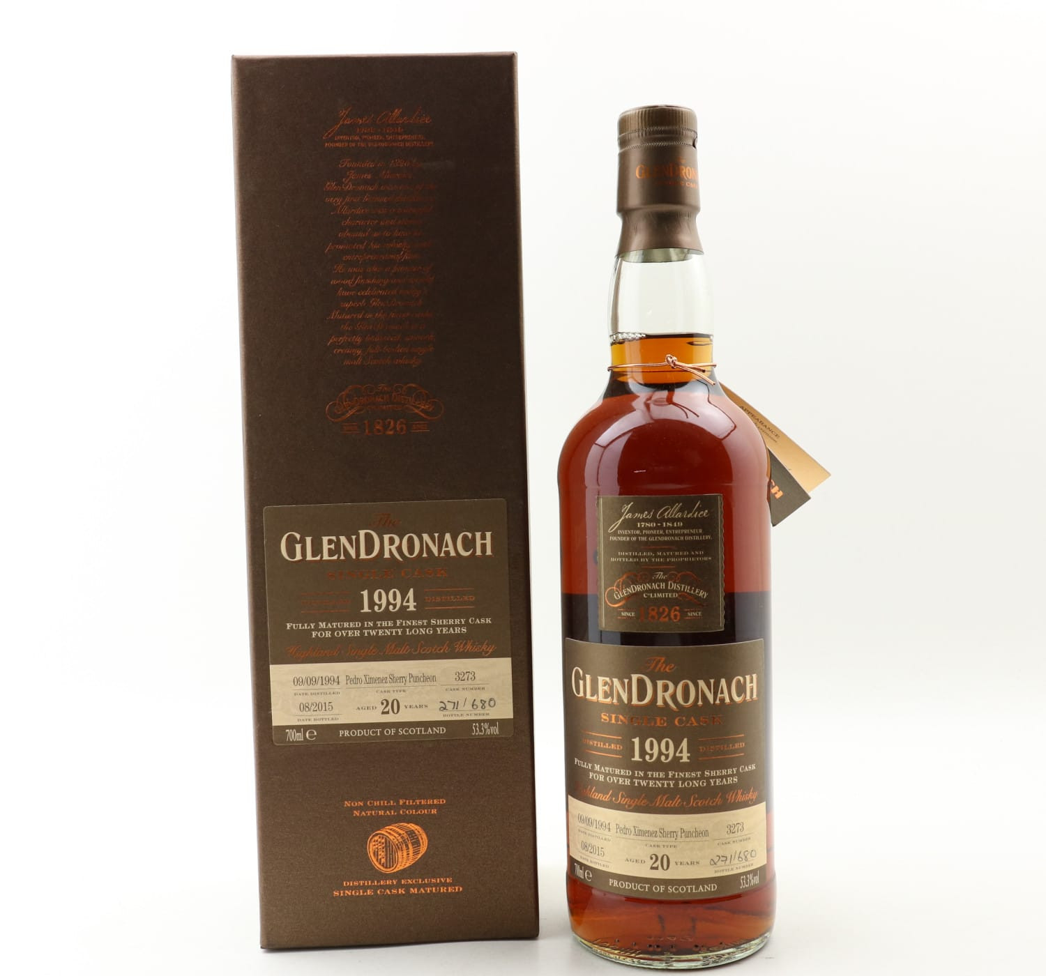 GlenDronach 1994 20 Year Old Single Cask #3273 Whisky 