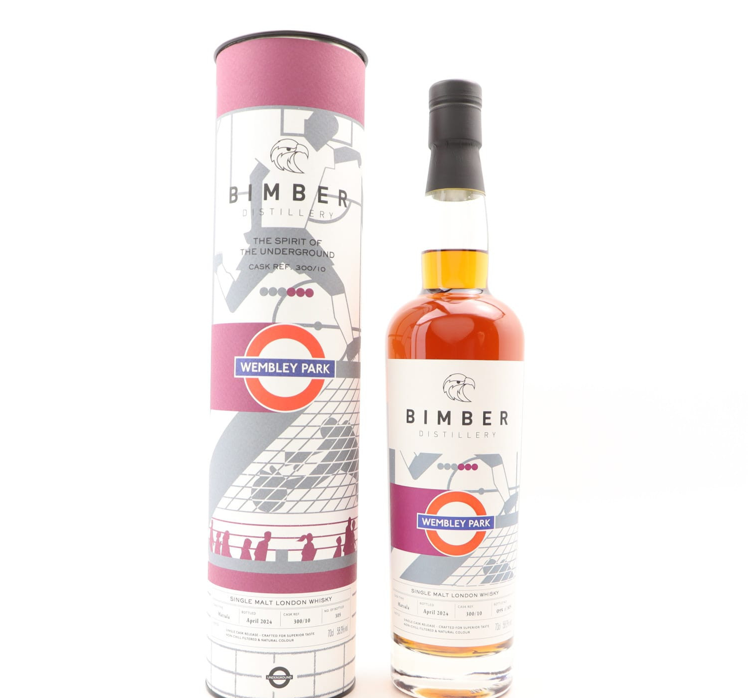 Bimber Single Cask #300 The Spirit Of The Underground Wembley Park Whisky 