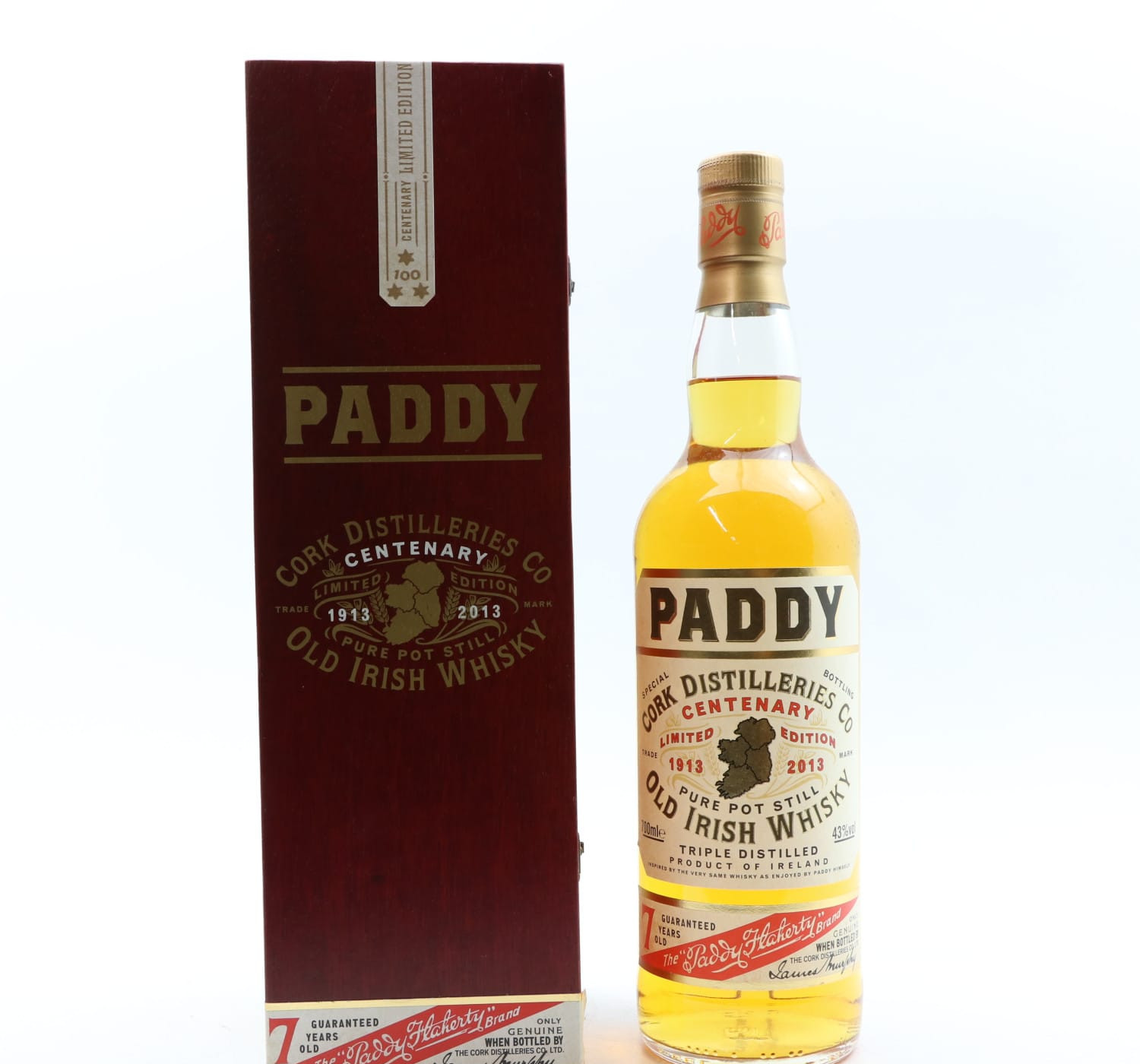 Paddy 7 Year Old Centenary Limited Edition Whisky 