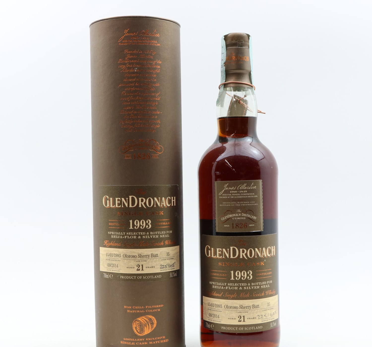 GlenDronach 1993 21 Year Old Single Cask #35 for Beija-Flor & Silver Seal Whisky 