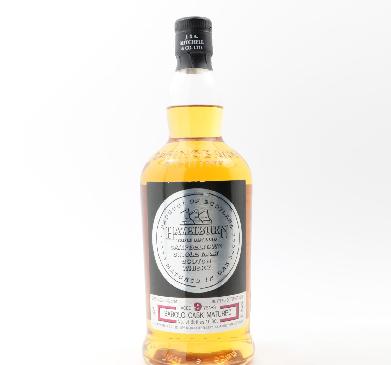 Hazelburn 2007 9 Year Old Barolo Cask Whisky 