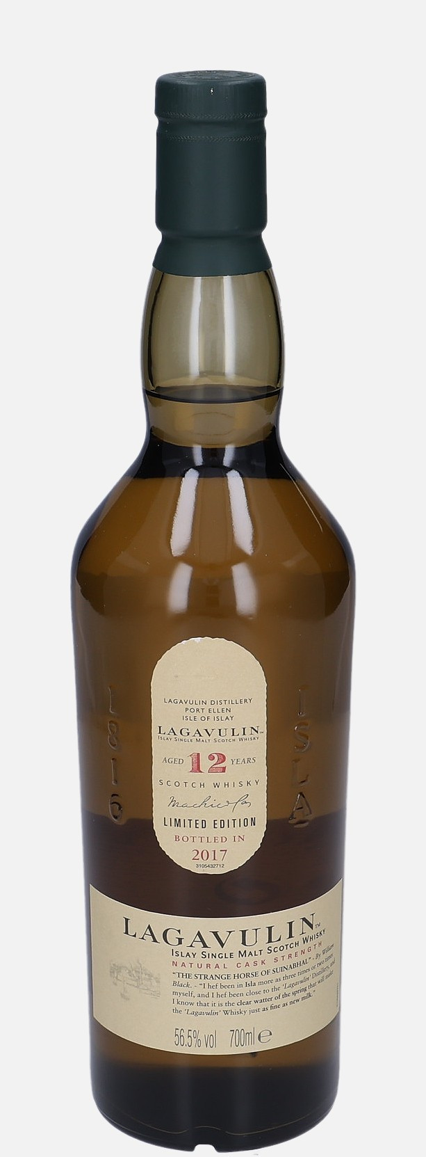 Lagavulin Original Bottling b. 2017 12 years old Islay Single Malt Scotch Whisky 56.5% Vol, 700 ml Whisky
