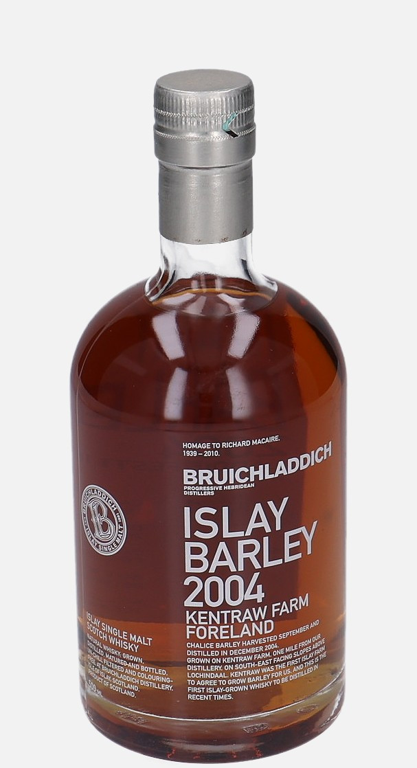 Bruichladdich Islay Barley 2004, Original Bottling d. December 2004, b. 2010 cask no. 1667 Islay Single Malt Scotch Whisky Matured in Fresh Sherry Butt 57.5% Vol, 500 ml Whisky
