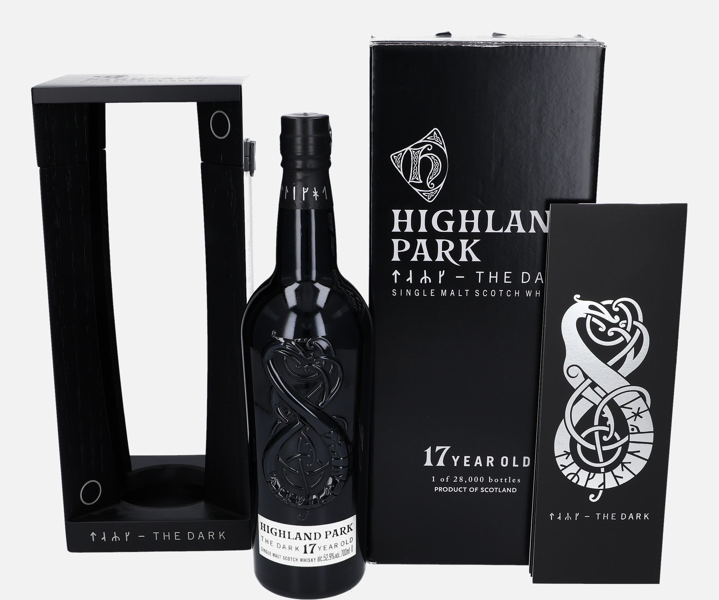 Highland Park The Dark, Original Bottling 17 years old Single Malt Scotch Whisky 52.9% Vol, 700 ml Whisky