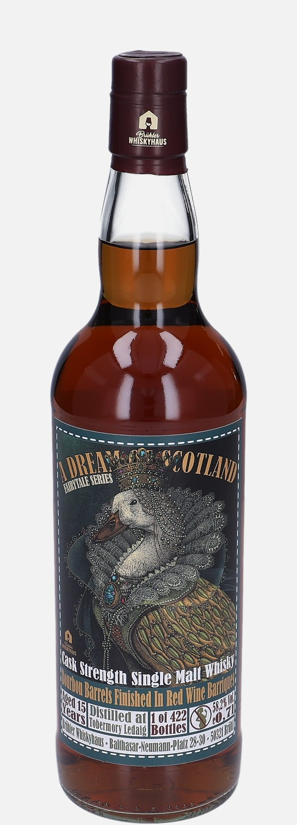 Tobermory Ledaig, Brühler Whiskyhaus 15 years old Cask Strength Single Malt Whisky Matured in Bourbon Barrel 58.2% Vol, 700 ml Whisky 