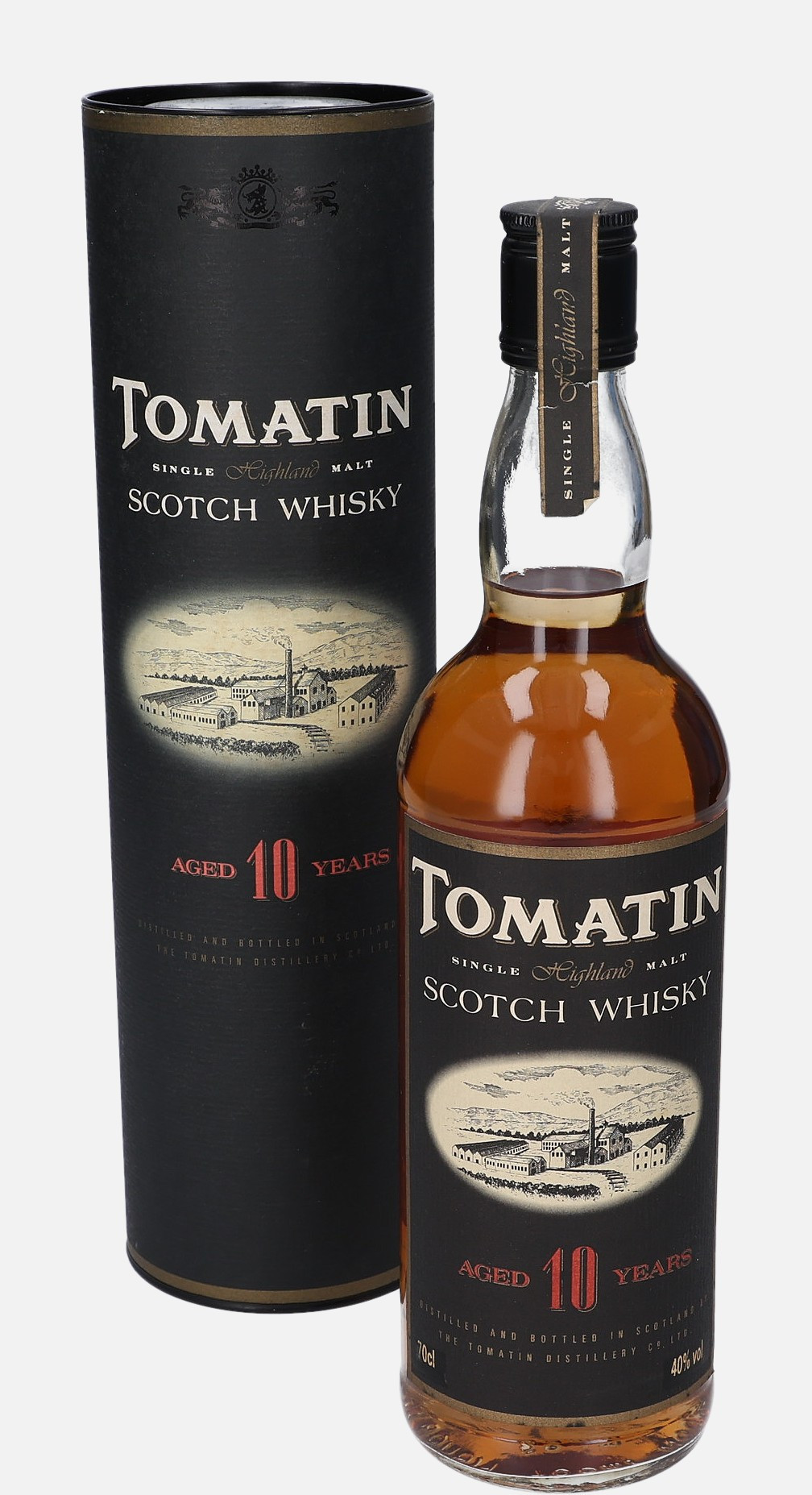 Tomatin Original Bottling 10 years old Single Highland Malt Scotch Whisky 40% Vol, 700 ml Whisky