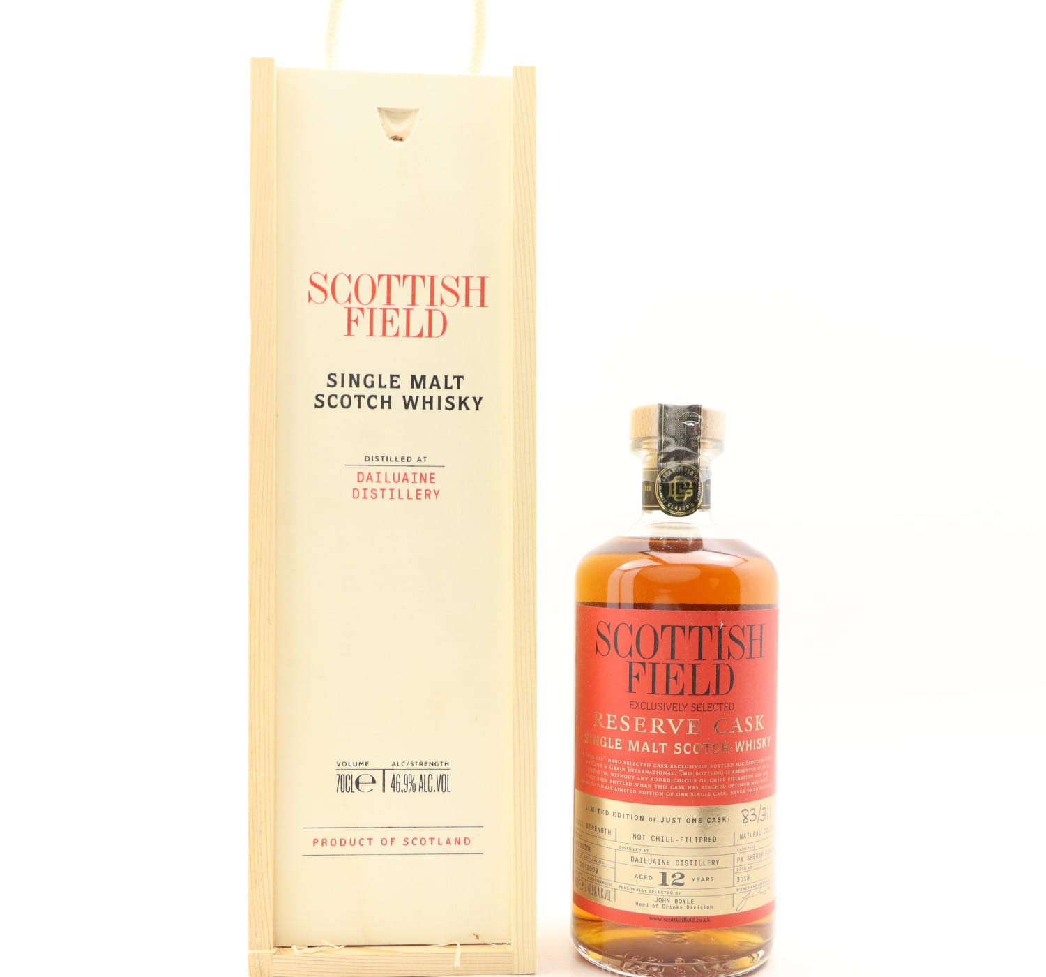 Dailuaine 2009 12 Year Old Scottish Field Whisky 