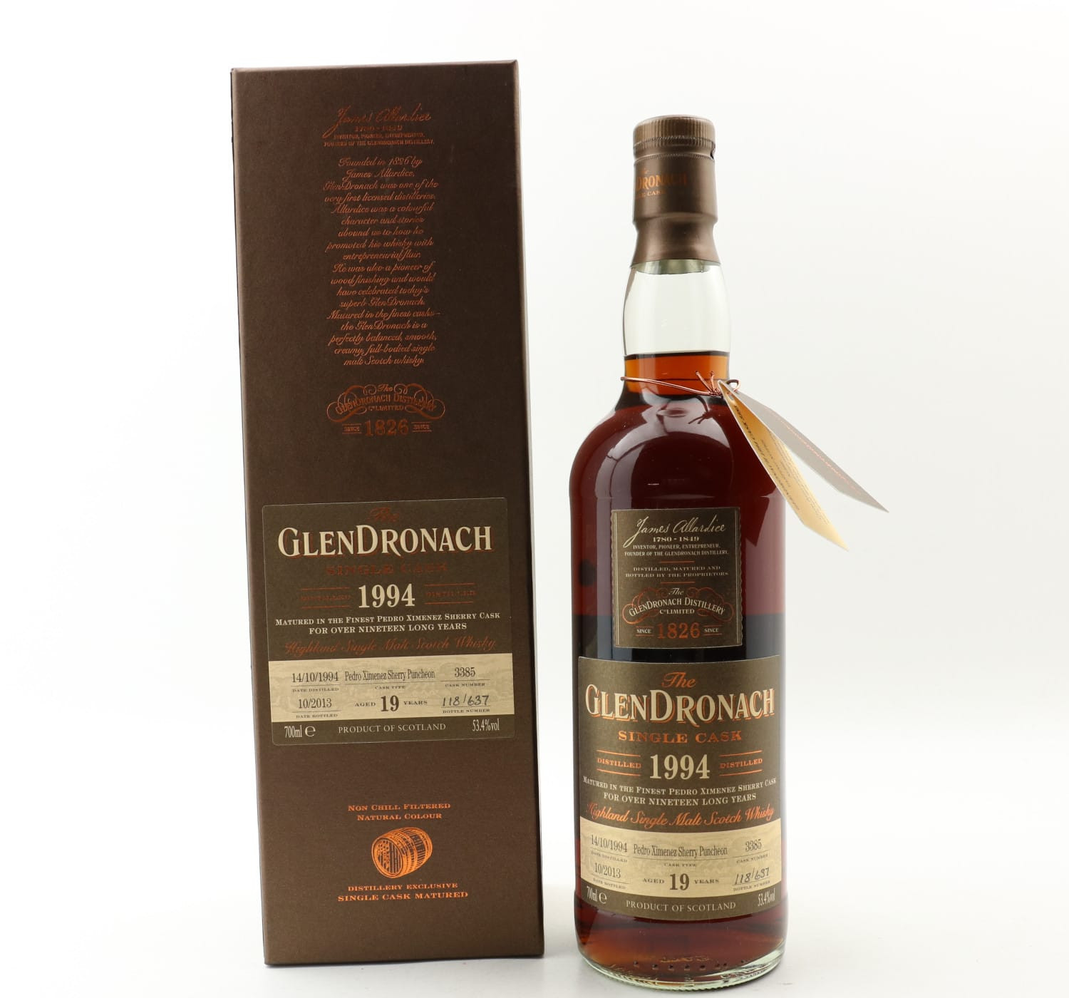 GlenDronach 1994 19 Year Old Single Cask #3385 Whisky 